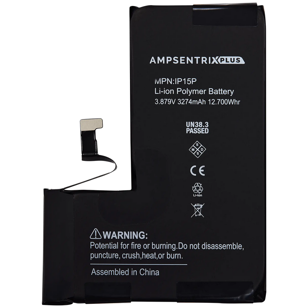 Batería de Reemplazo para iPhone 15 Pro – AmpSentrix Plus (AUTO PROGRAMABLE)