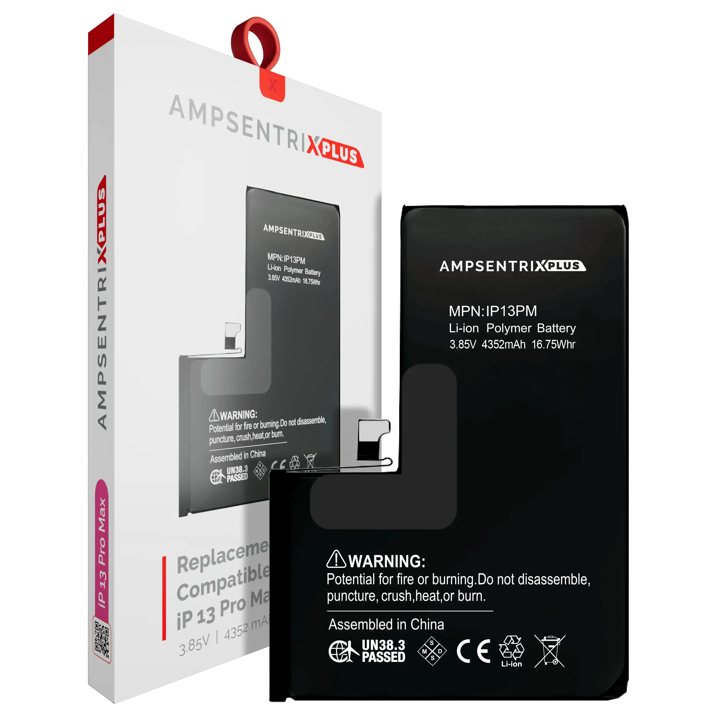 Batería de Reemplazo para iPhone 13 Pro Max – AmpSentrix Plus (AUTO PROGRAMABLE)