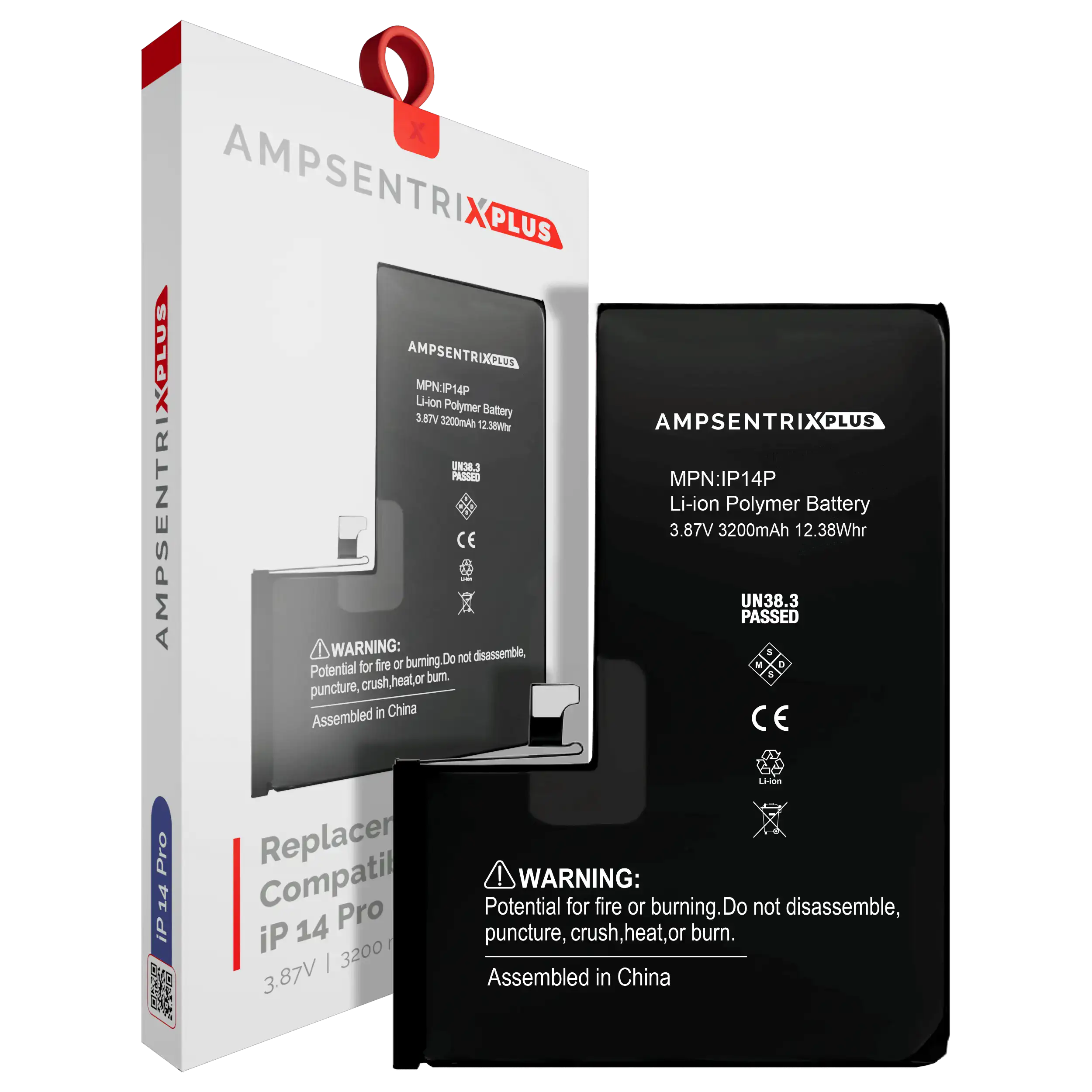 Batería de Reemplazo para iPhone 14 Pro – AmpSentrix Plus (AUTO PROGRAMABLE)