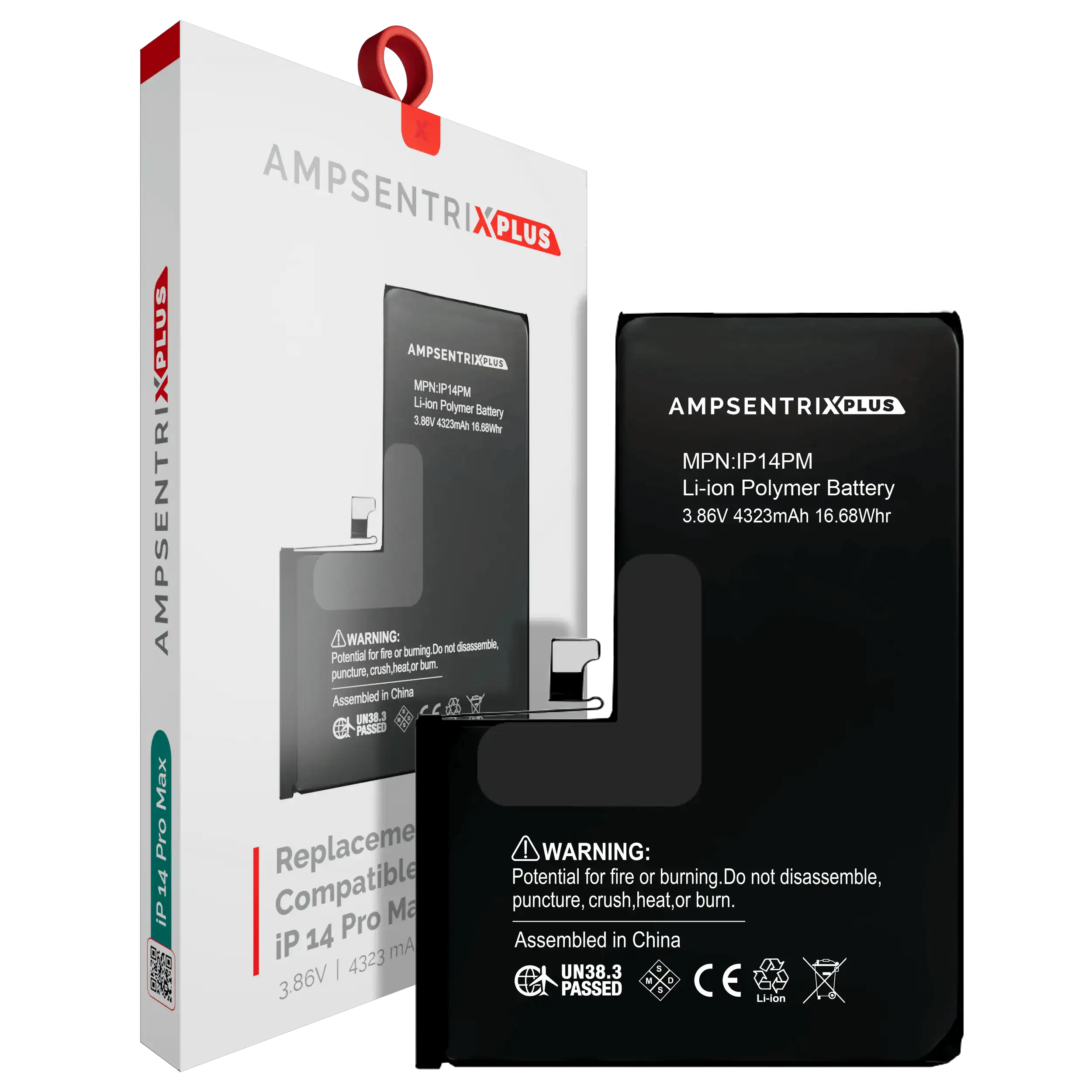 Batería de Reemplazo para iPhone 14 Pro Max – AmpSentrix Plus (AUTO PROGRAMABLE)