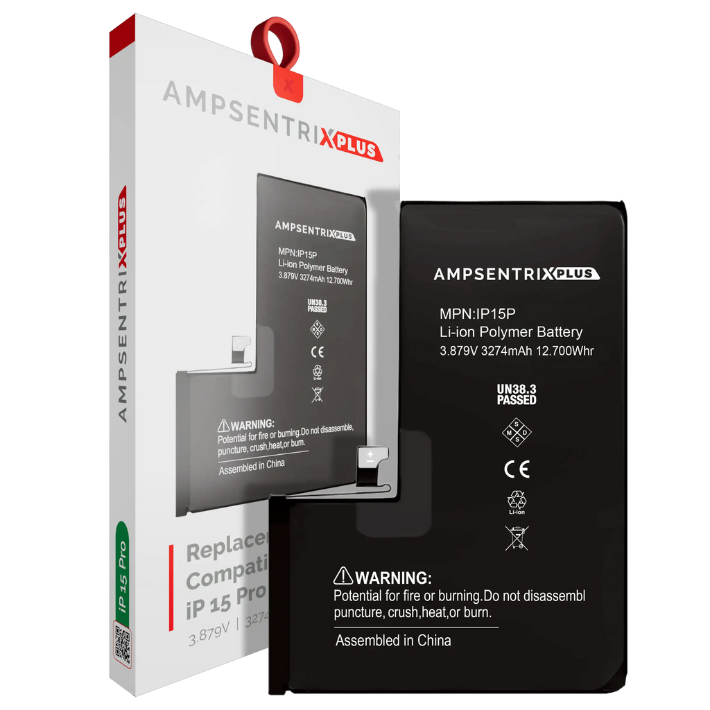 Batería de Reemplazo para iPhone 15 Pro – AmpSentrix Plus (AUTO PROGRAMABLE)
