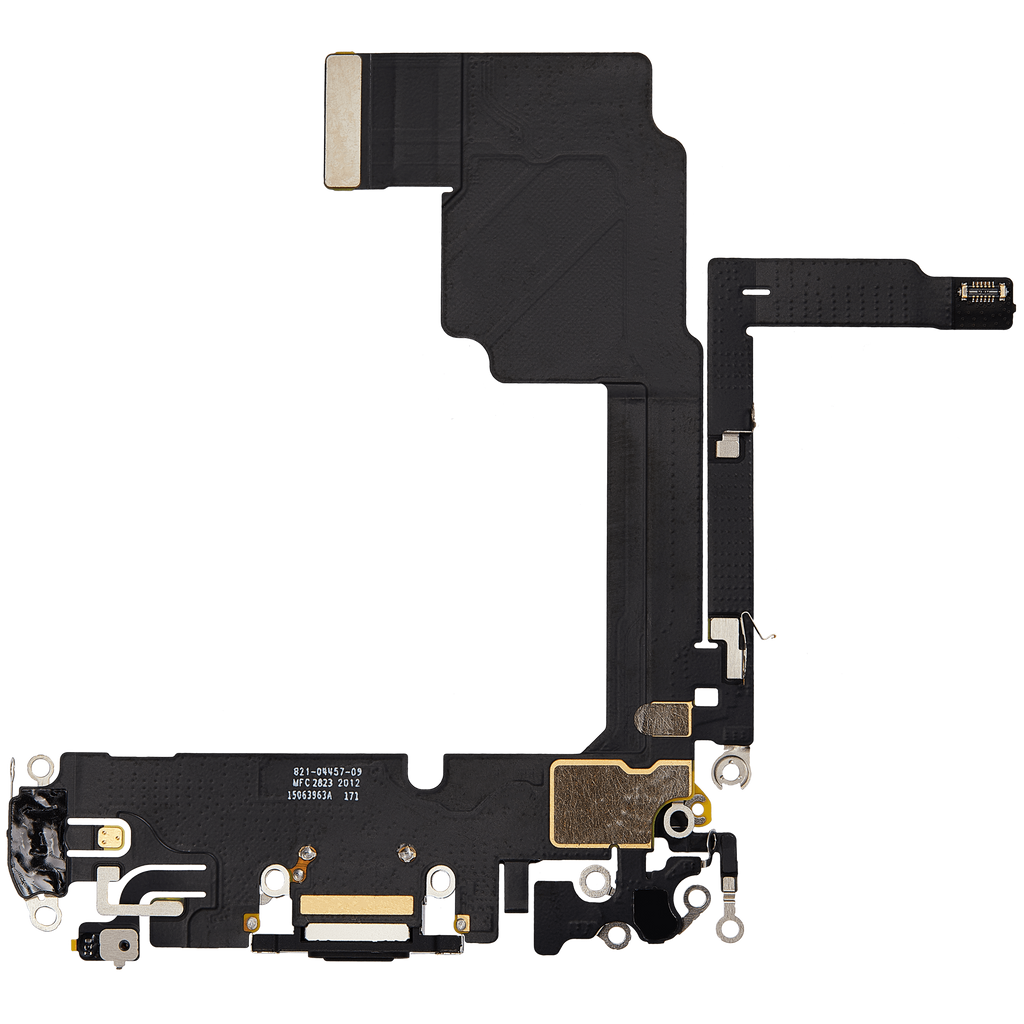 Cable flexible de puerto de carga para iphone 15 pro (Premium) Negro