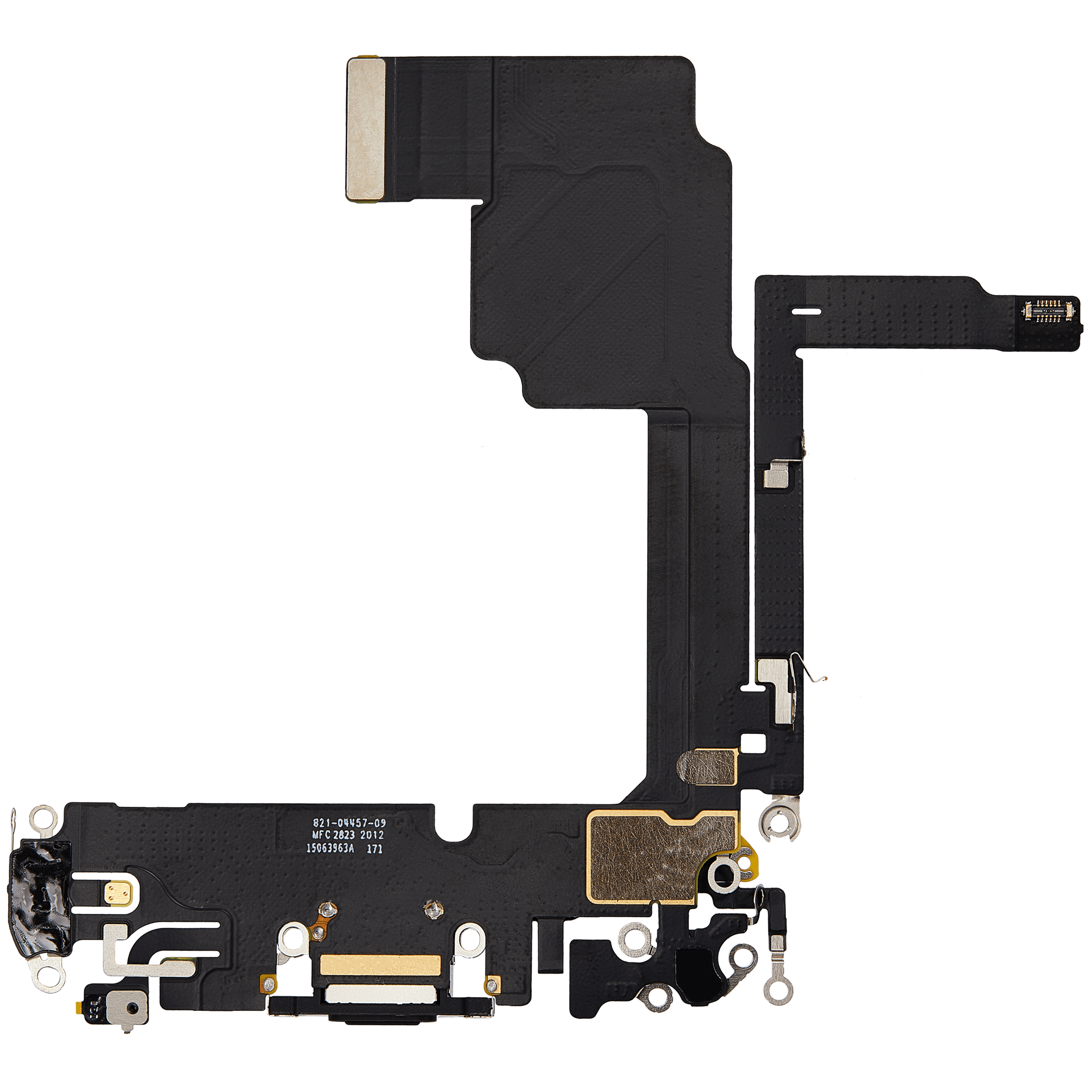 Cable flexible de puerto de carga para iphone 15 pro (Premium) Negro