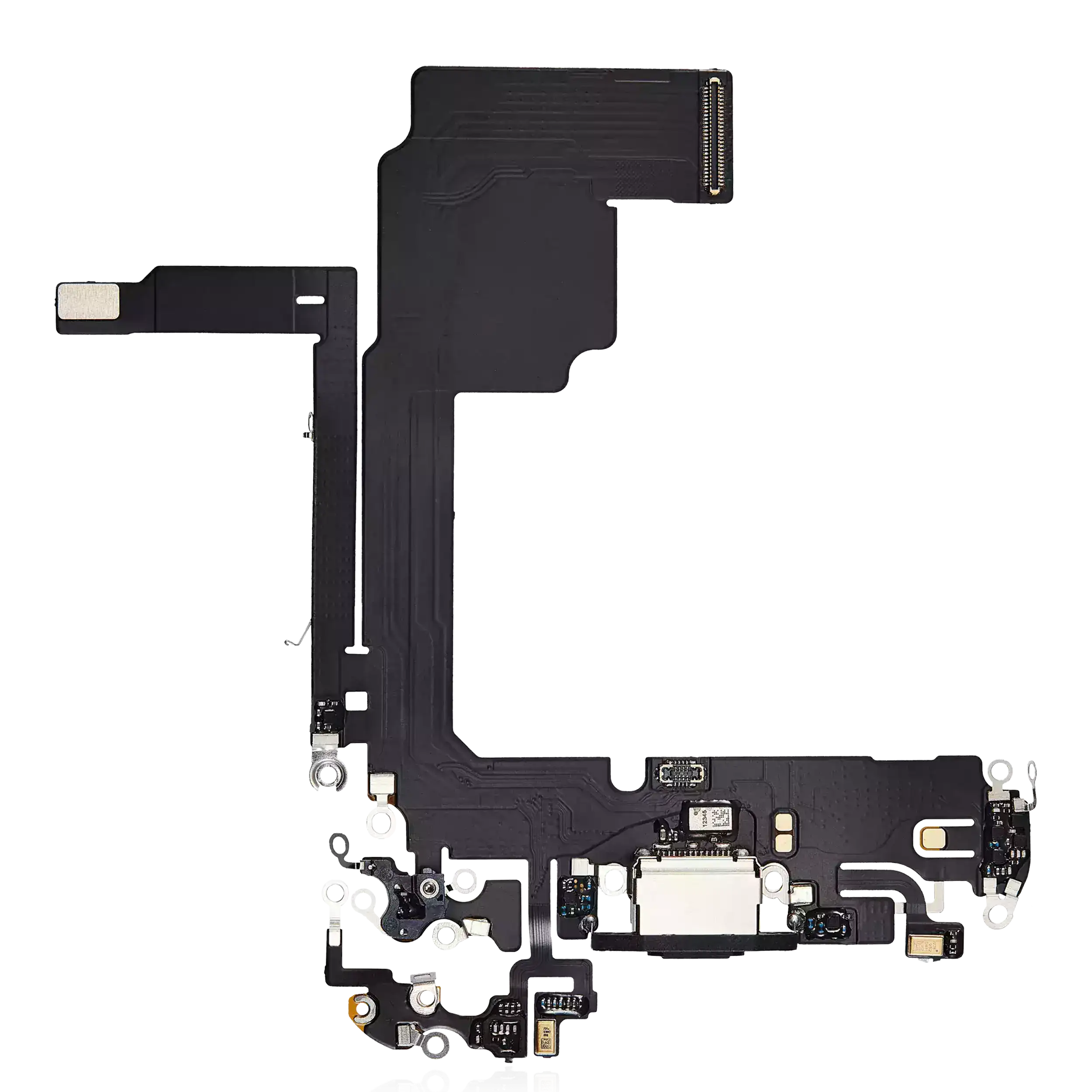 Cable flexible de puerto de carga para iphone 15 pro (Premium) Negro