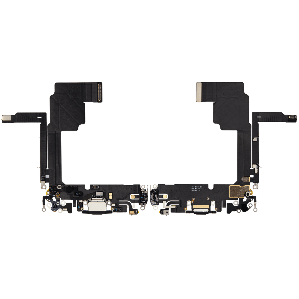 Cable flexible de puerto de carga para iphone 15 pro (Premium) Negro