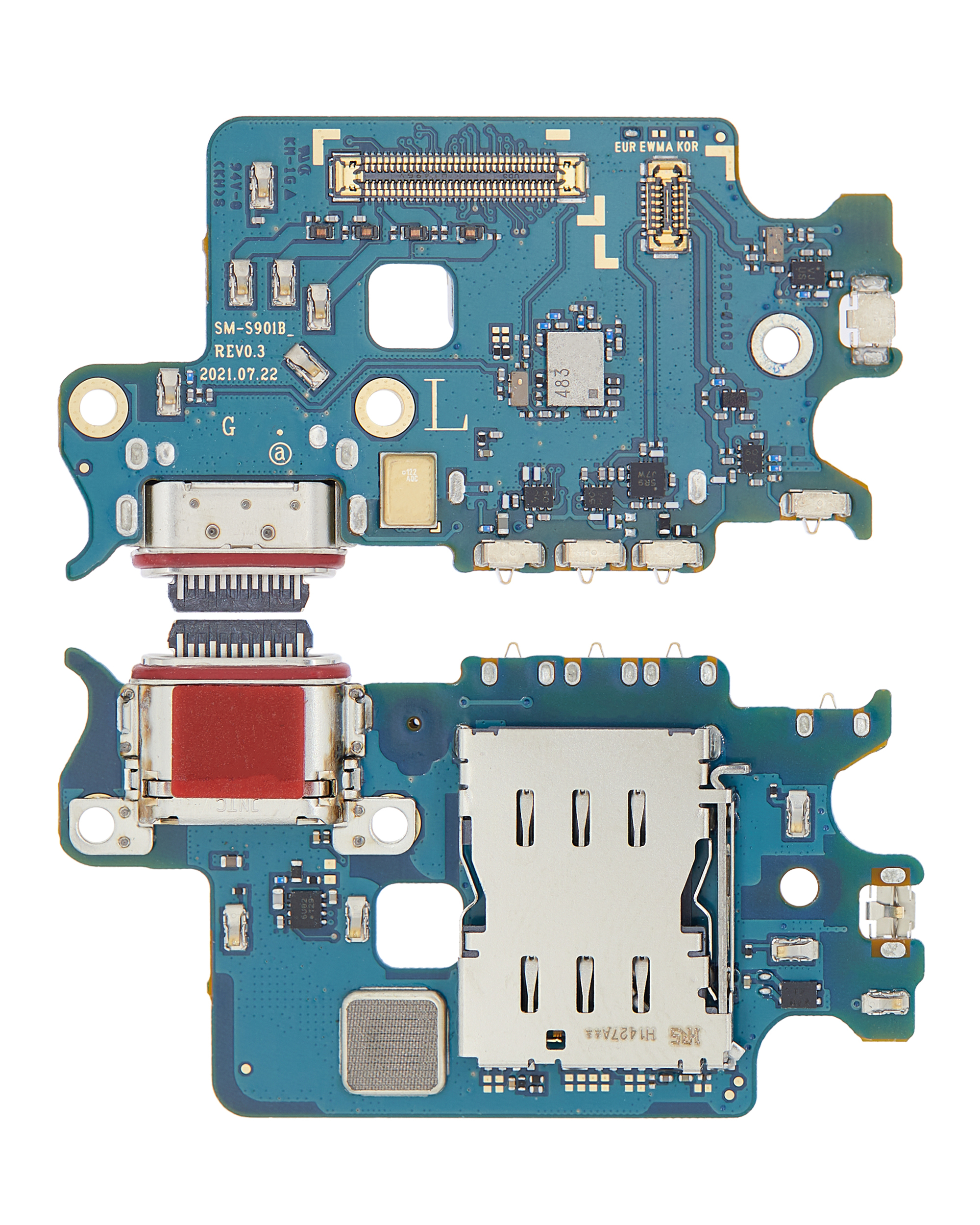 Placa de puerto de carga para Samsung Galaxy S22 5G (S901B) (version internacional) (Premium)