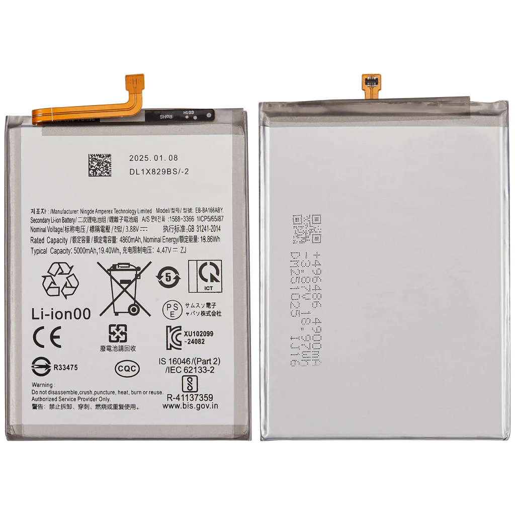 Batería para Samsung Galaxy A26 5G (A266 / 2025) / A16 5G (A166P / 2024) / A16 4G (A165 / 2024 Ampsentrix)