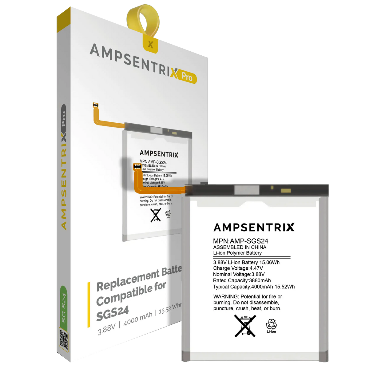 Batería Samsung Galaxy S24 5G (AmpSentrix Pro)