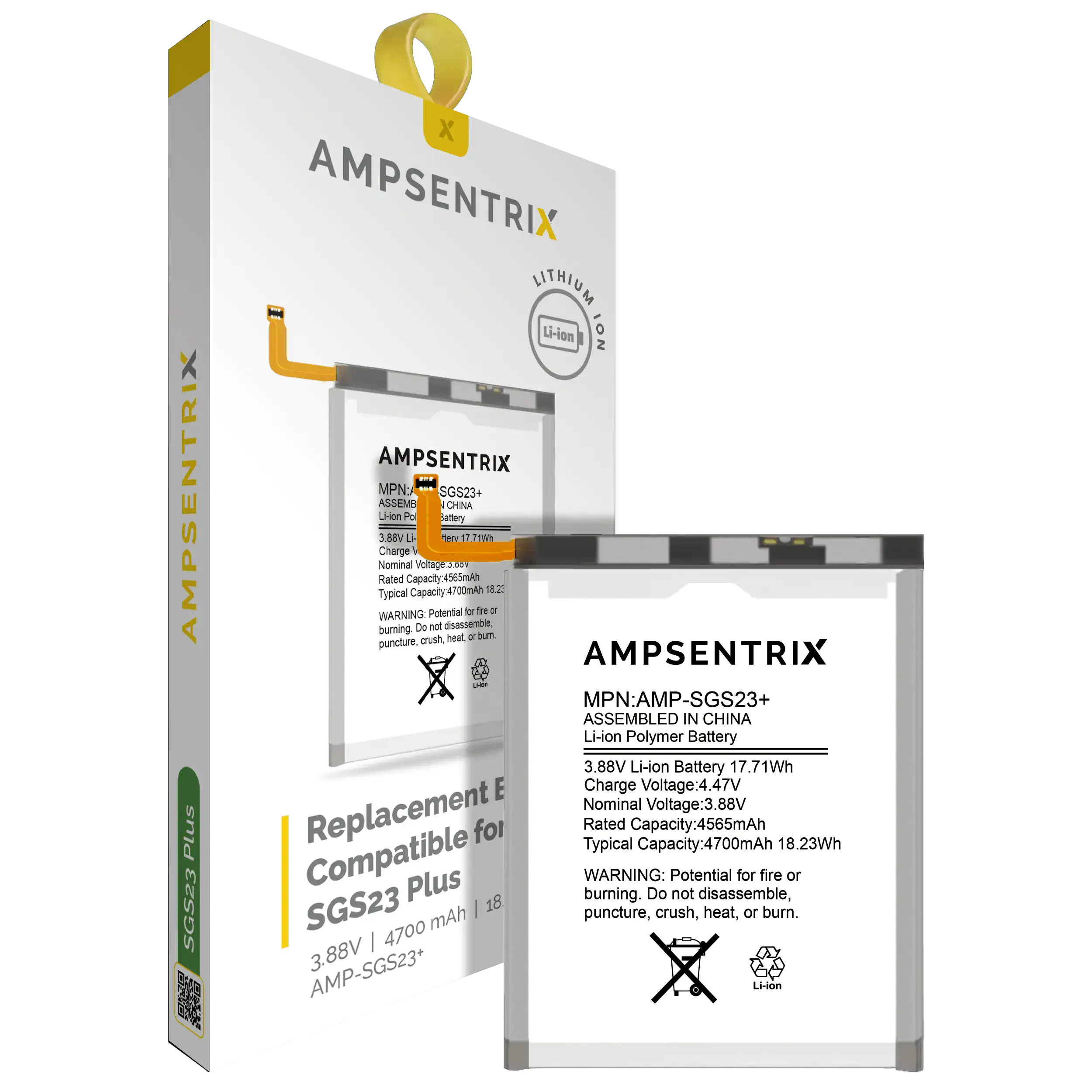 Batería para Samsung Galaxy S23 Plus (AmpSentrix Pro)