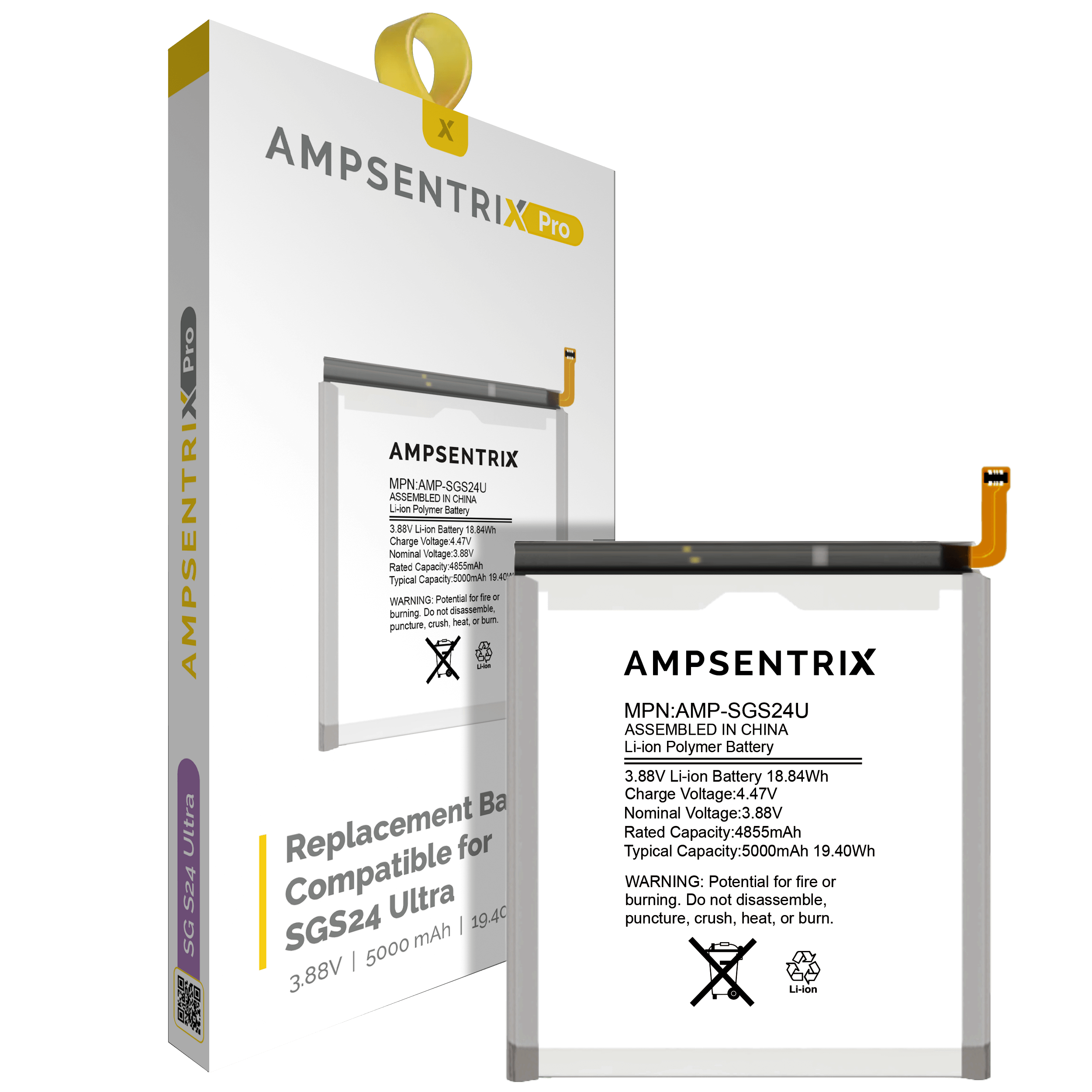 Batería para Samsung Galaxy S24 Ultra (AmpSentrix Pro)