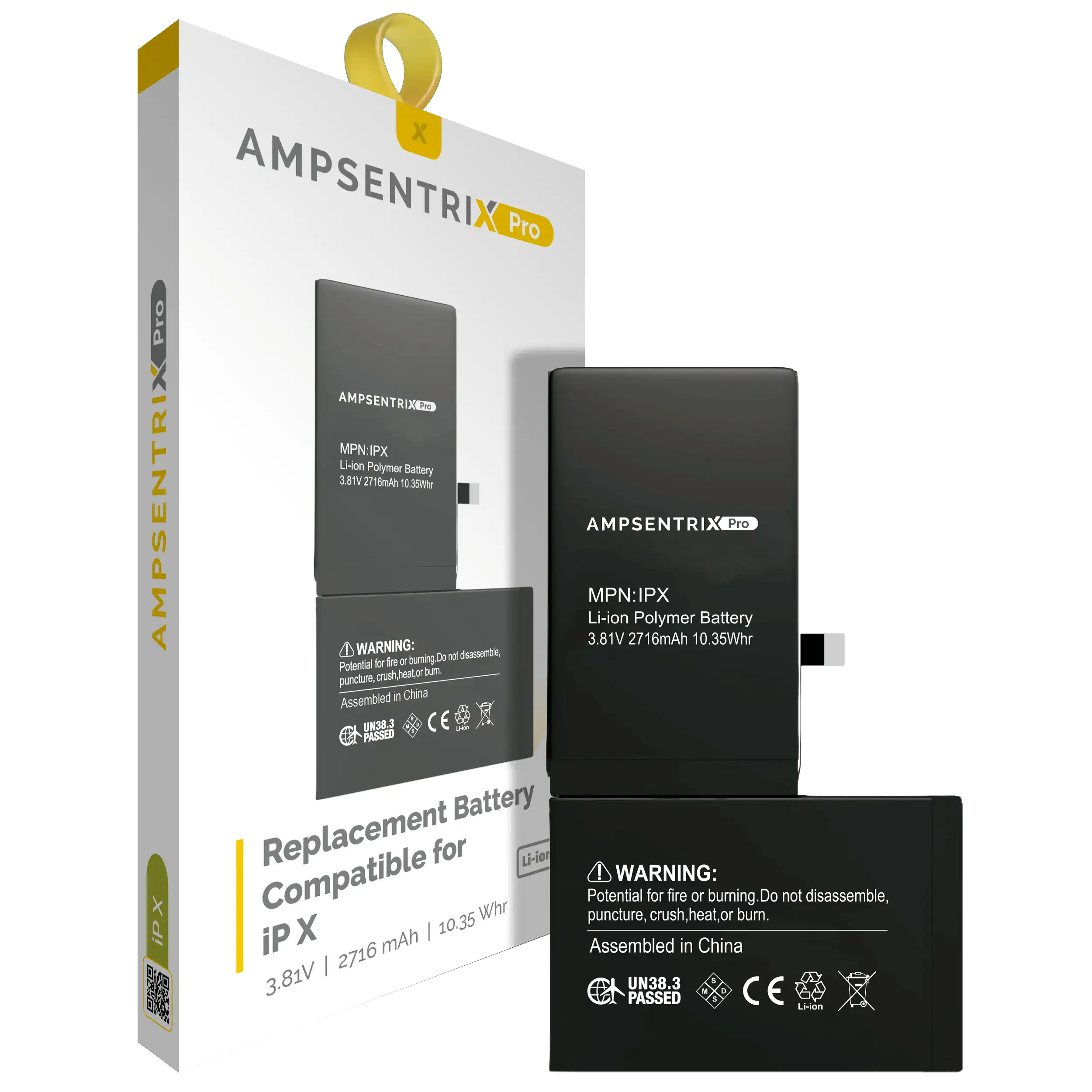 Batería para iPhone X (AmpSentrix Pro)