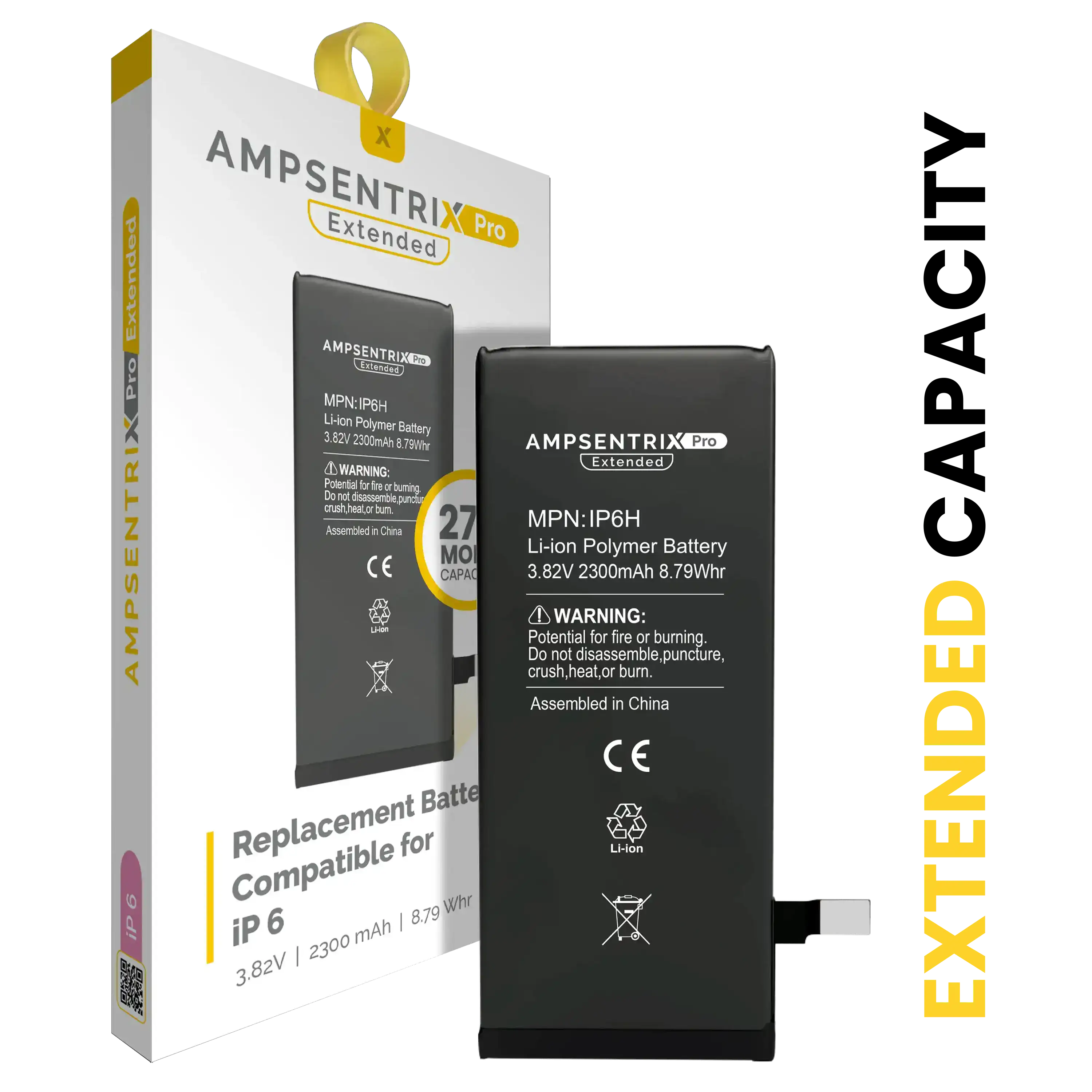 Batería para iPhone 6 (AmpSentrix Pro Extended)
