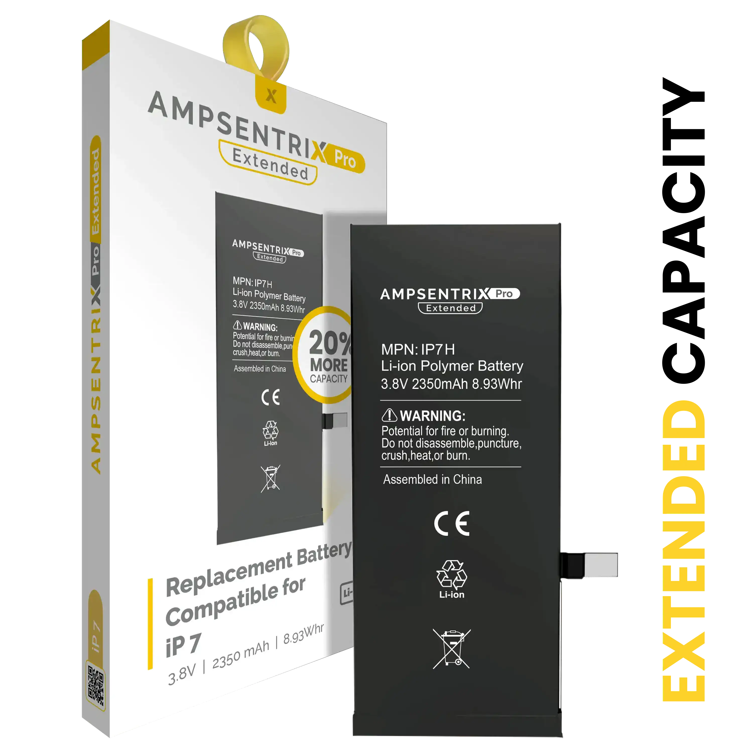 Batería para iPhone 7 (AmpSentrix Pro Extended)
