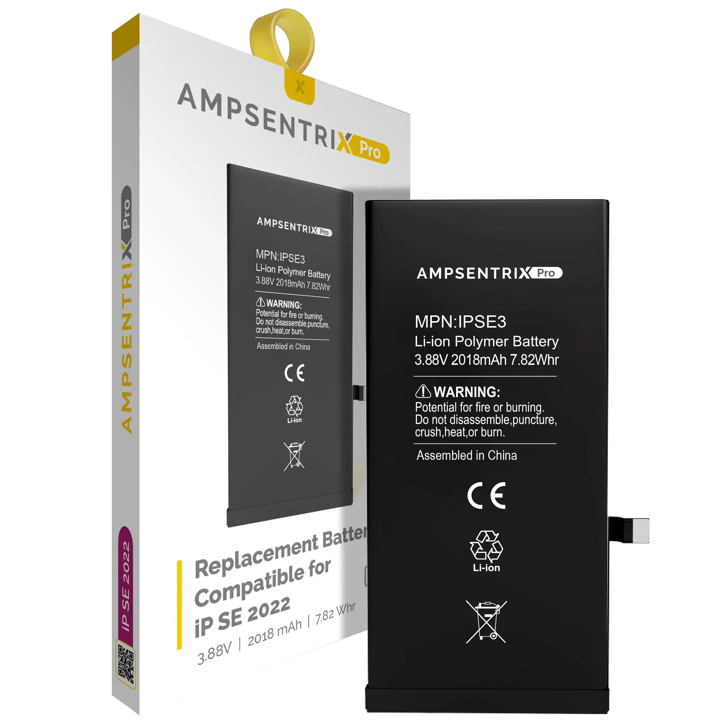 Batería para iPhone SE (2022) (AmpSentrix Pro)