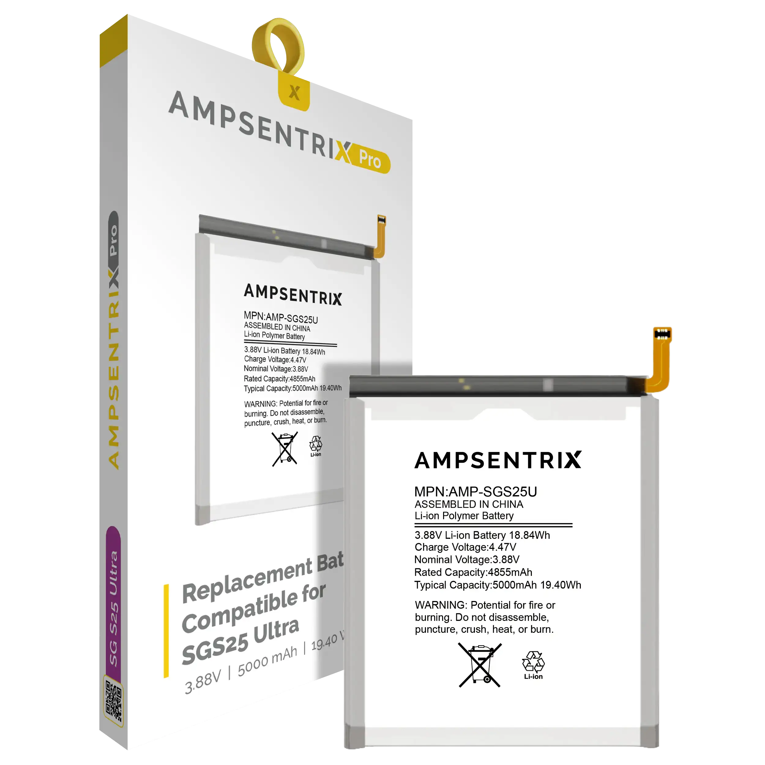 Batería para Samsung Galaxy S25 Ultra (AmpSentrix Pro)