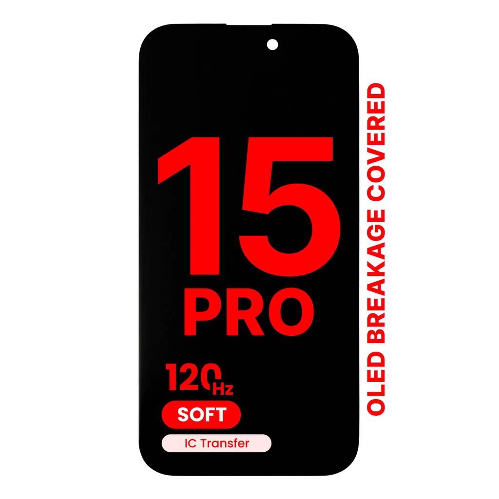 Pantalla iPhone 15 Pro Aftermarket Pro XO7 Soft (120 Hz)