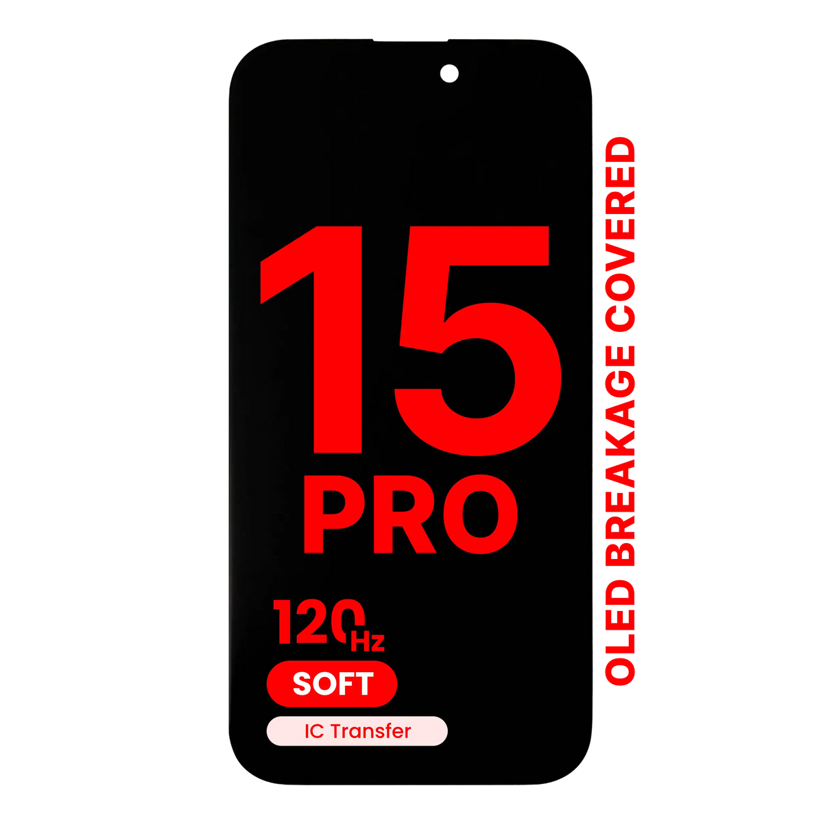 Pantalla iPhone 15 Pro Aftermarket Pro XO7 Soft (120 Hz)