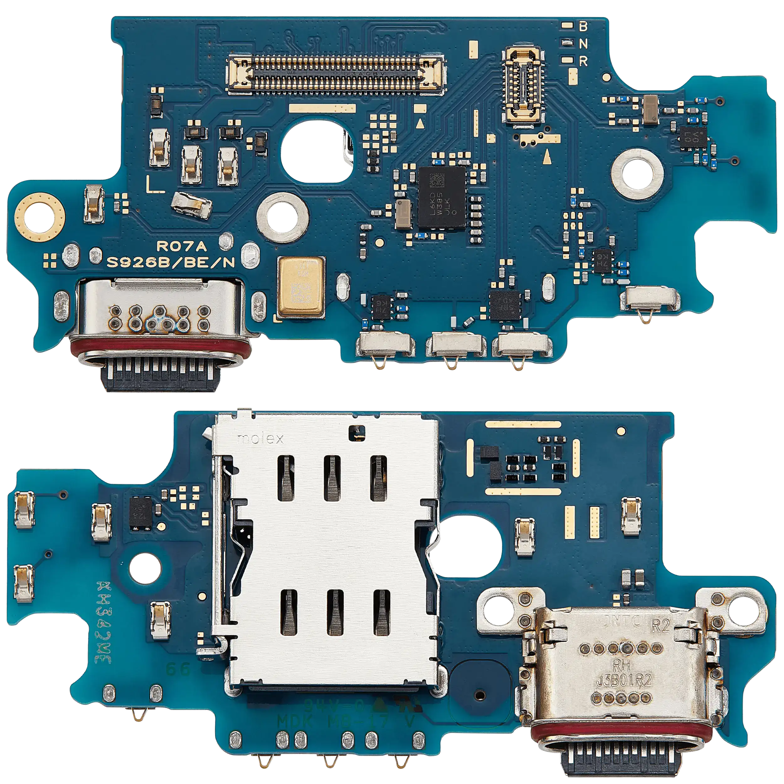Placa de puerto de carga con lector de tarjetas SIM para Samsung Galaxy S24 Plus 5G (S926N) (versión coreana) (Premium)