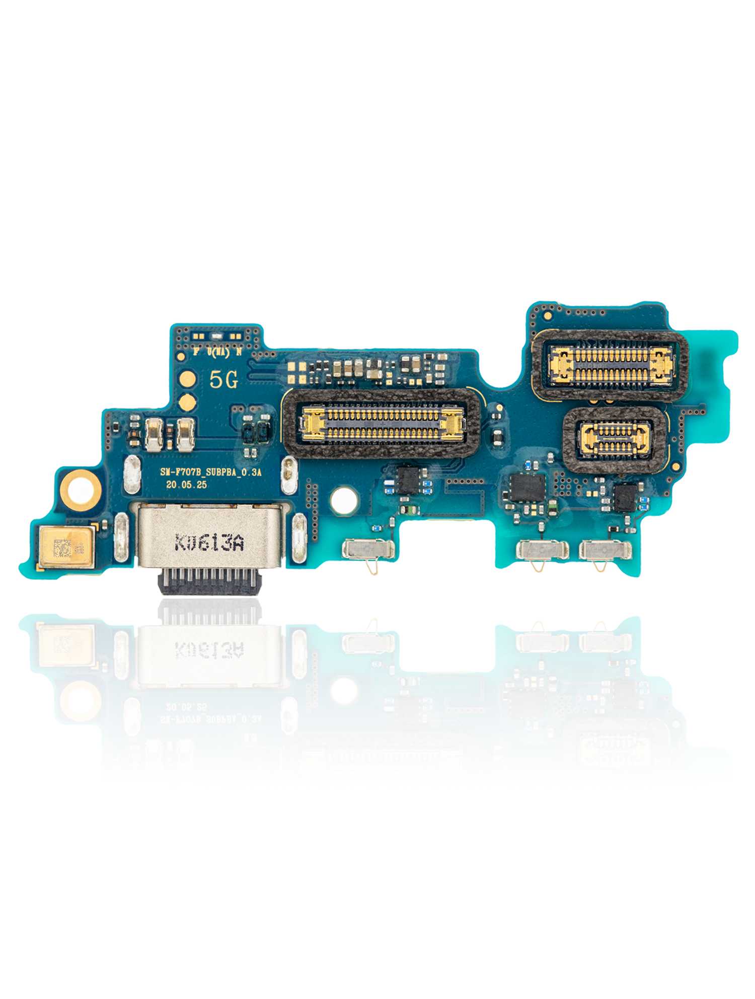 Puerto de placa de carga con micrófono para Samsung Galaxy Z Flip 5G (F707U) (versión estadounidense) (Premium)