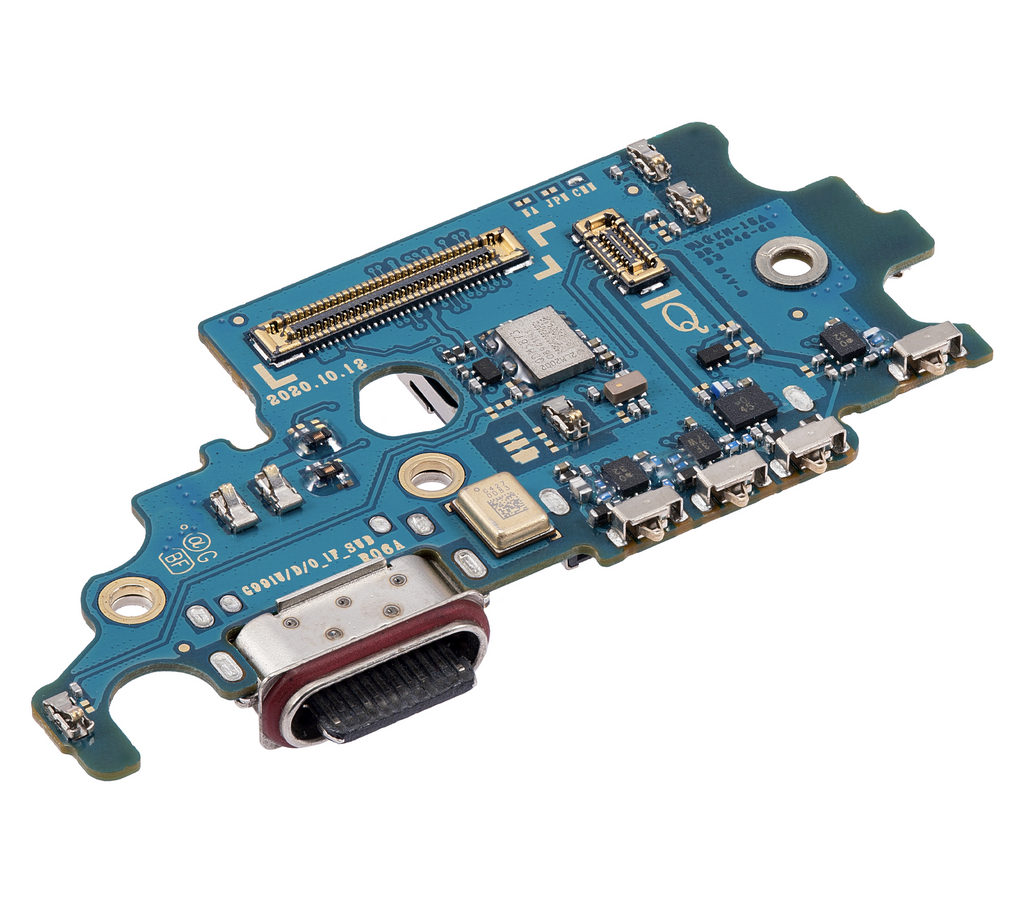 Placa de puerto de carga con lector de tarjetas SIM para Samsung Galaxy S21 5G (G9910) (versión asiática) (Premium)