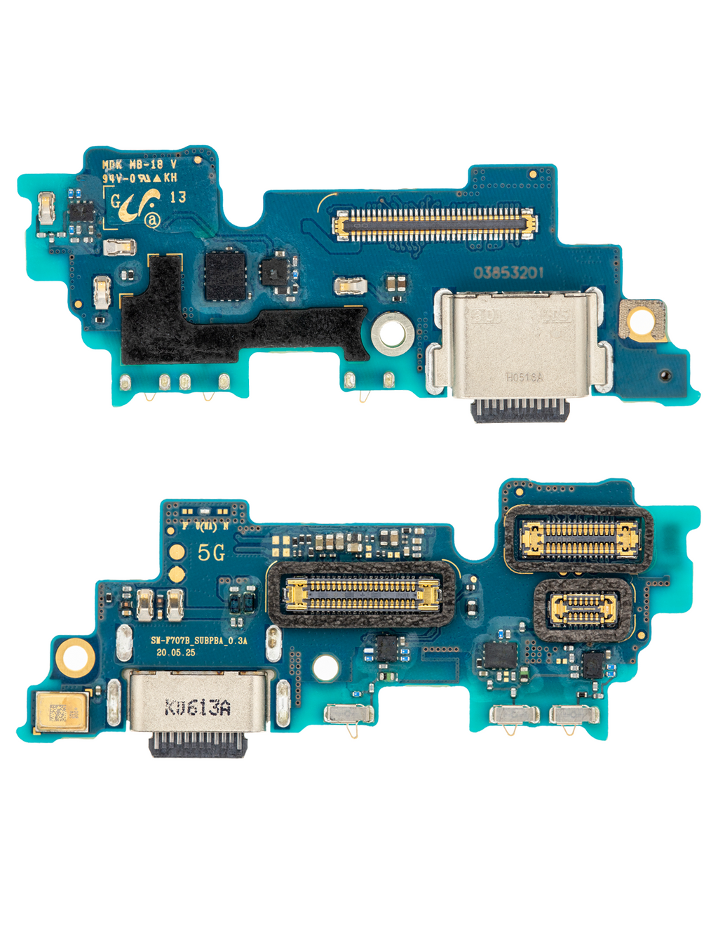 Puerto de placa de carga con micrófono para Samsung Galaxy Z Flip 5G (F707U) (versión estadounidense) (Premium)