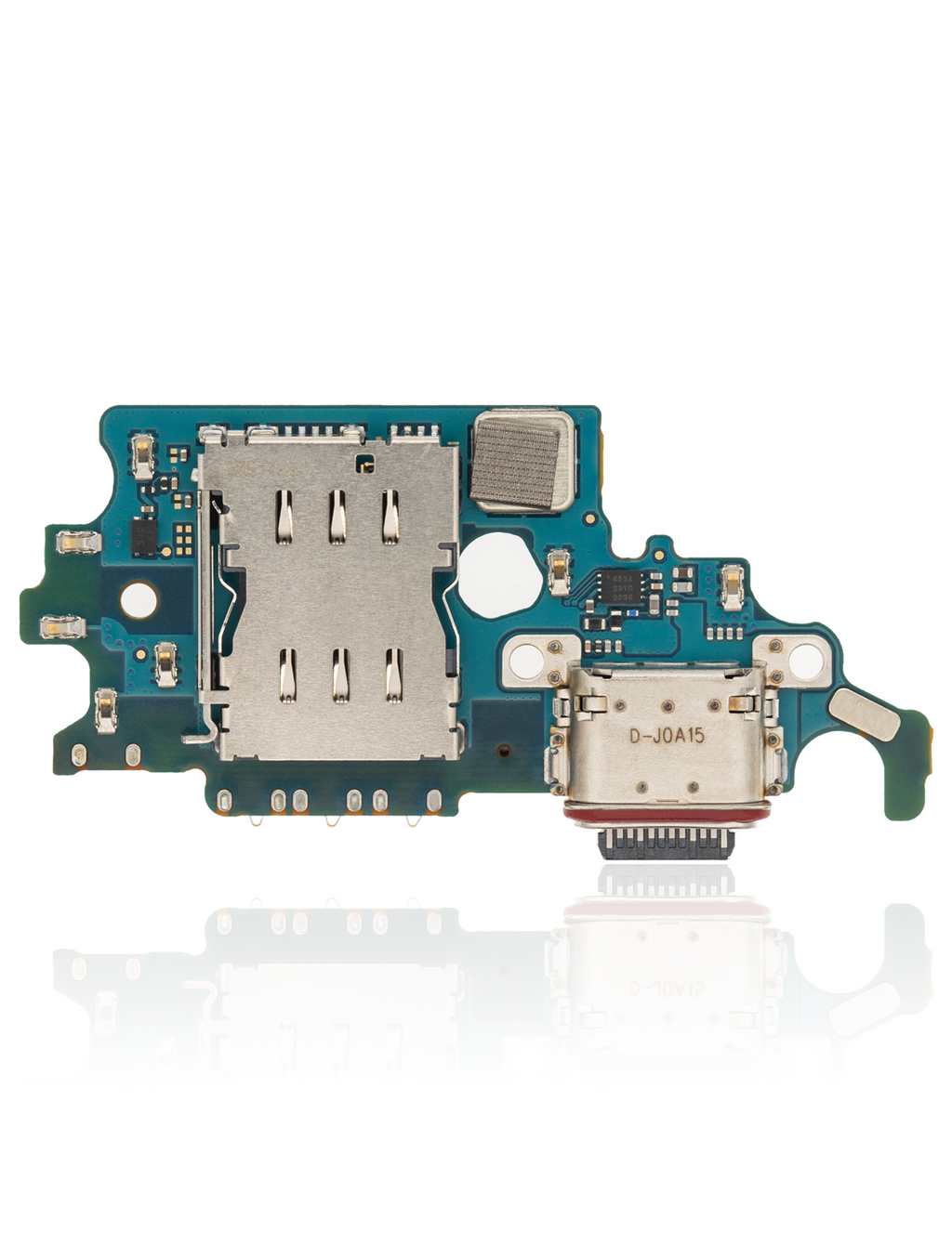 Placa de puerto de carga con lector de tarjetas SIM para Samsung Galaxy S21 5G (G991U) (versión estadounidense) (Premium)