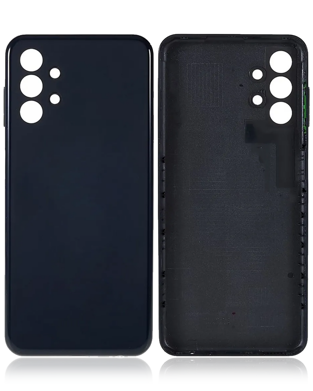 Tapa trasera de cristal para Samsung Galaxy A13 (A135 / 2022) (Aftermarket Plus) (Negro)