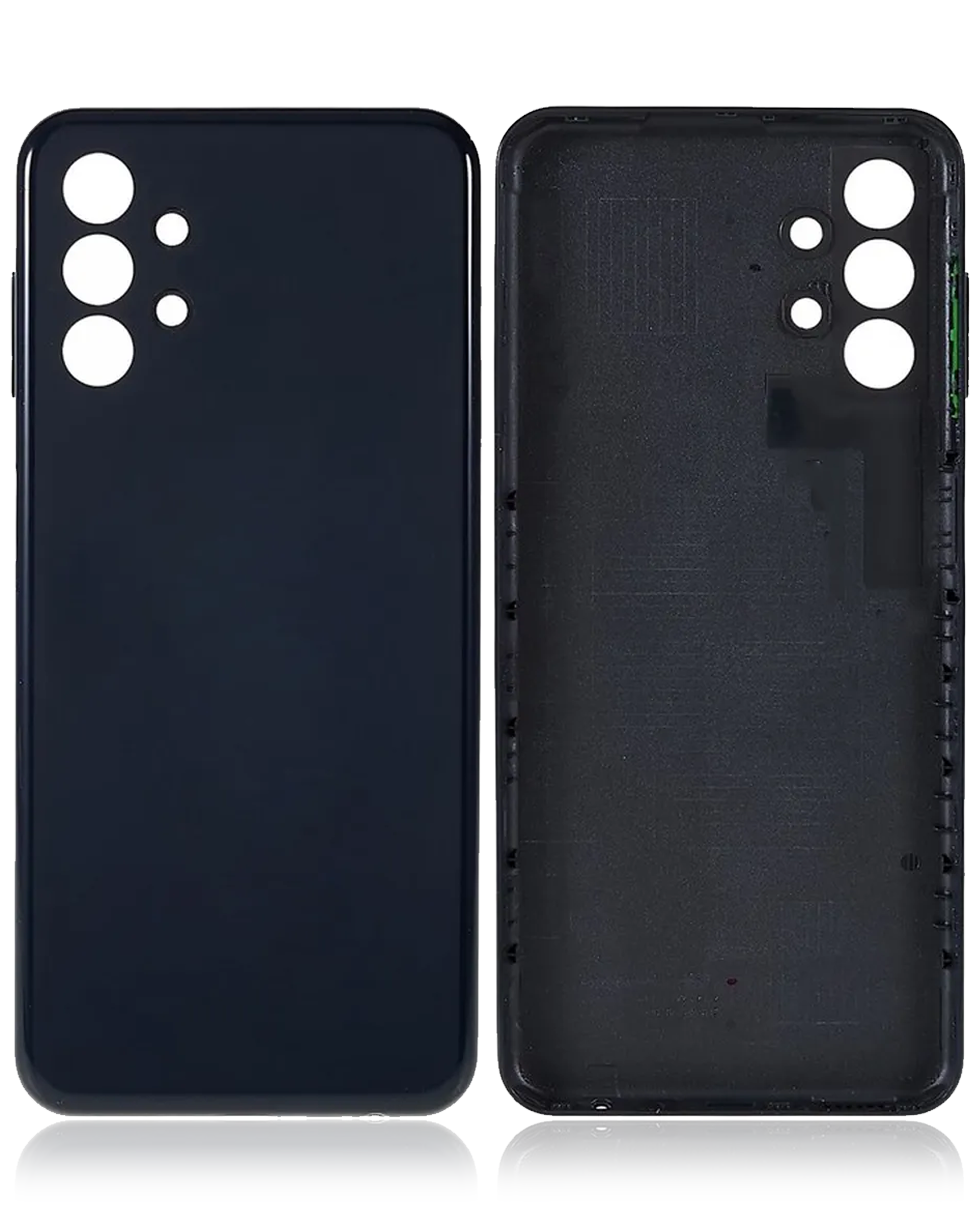 Tapa trasera de cristal para Samsung Galaxy A13 (A135 / 2022) (Aftermarket Plus) (Negro)