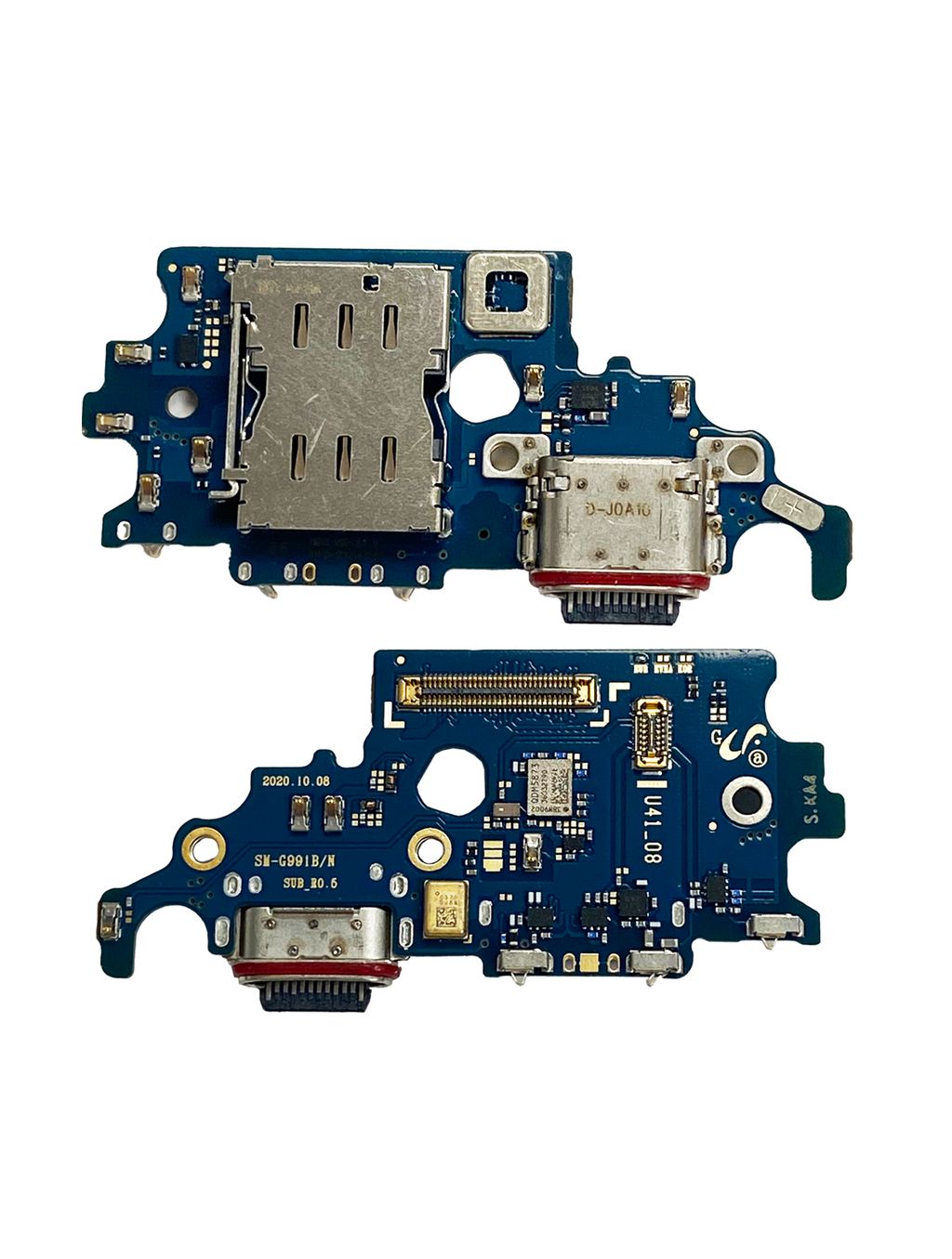 Placa de puerto de carga con lector de tarjetas SIM para Samsung Galaxy S21 5G (G991B) (versión internacional) (Premium)