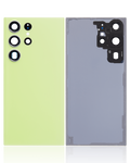 Tapa trasera de cristal con lente de cámara para Samsung Galaxy S23 Ultra 5G (sin logotipo) (Aftermarket Plus) (Verde Limon))