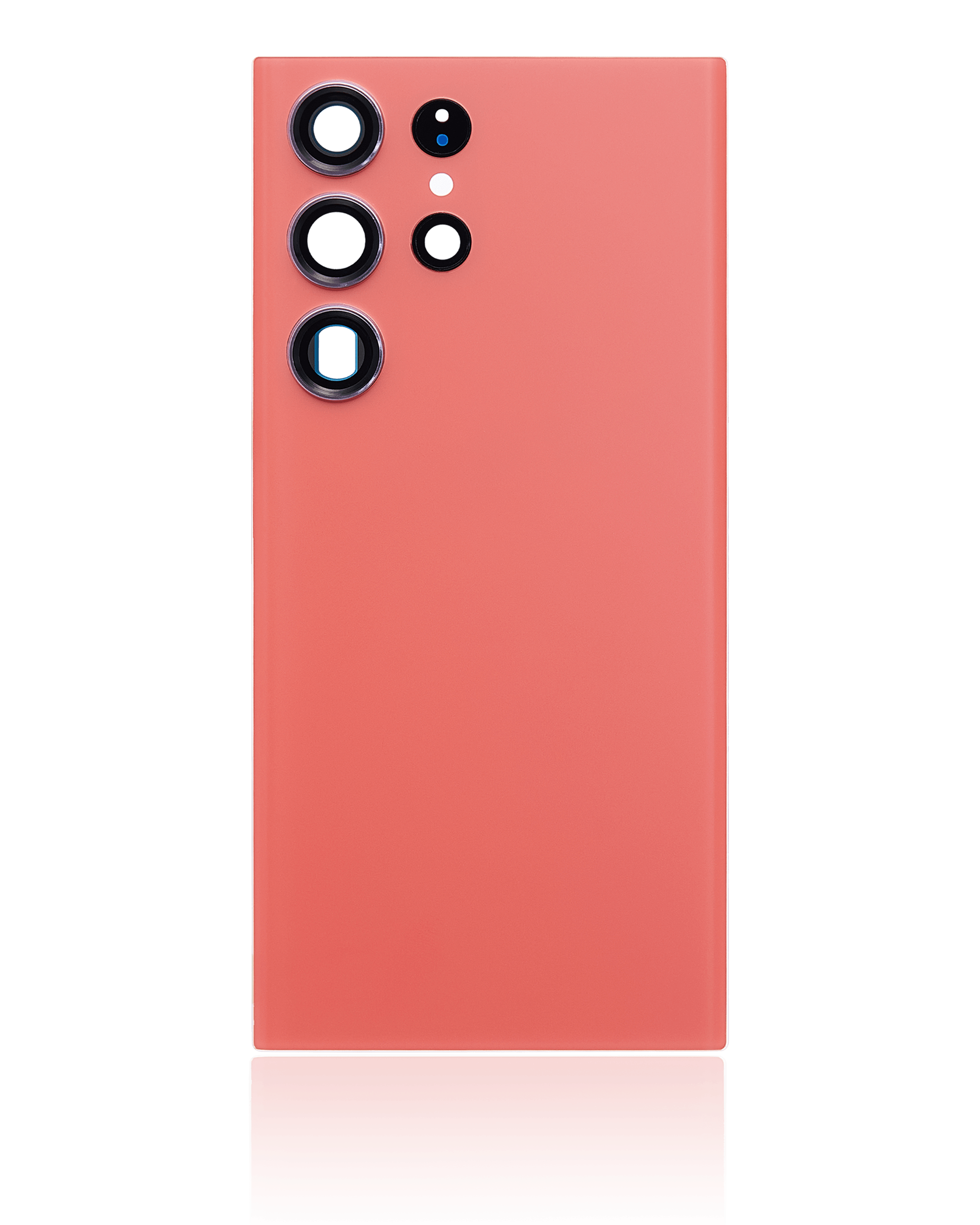 Tapa trasera de cristal con lente de cámara para Samsung Galaxy S23 Ultra 5G (sin logotipo) (Aftermarket Plus) (rojo)