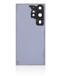 Tapa trasera de cristal con lente de cámara para Samsung Galaxy S23 Ultra 5G (sin logotipo) (Aftermarket Plus) (Lavanda)