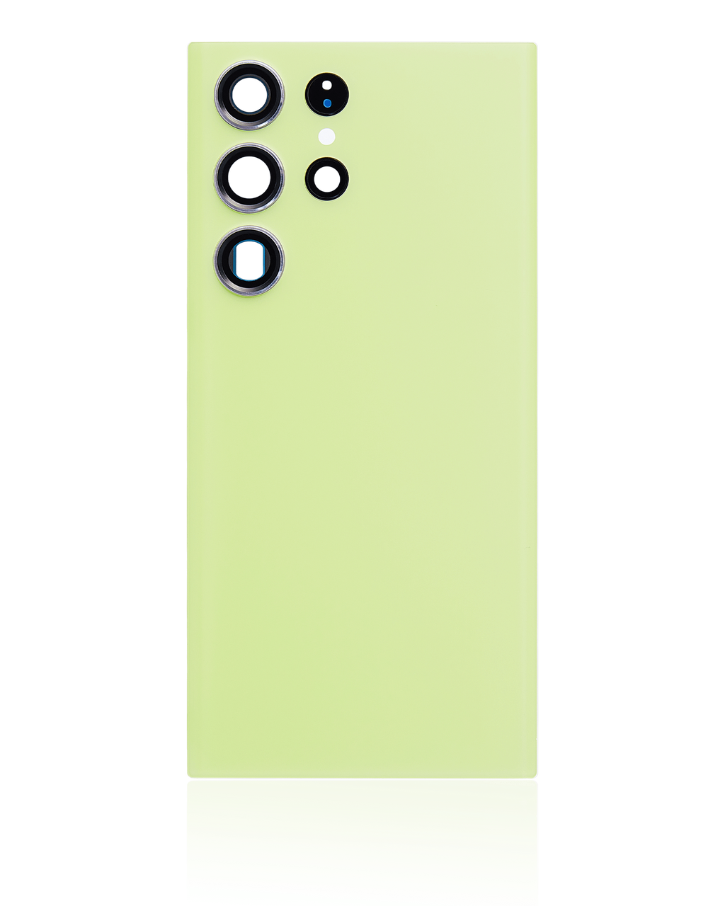 Tapa trasera de cristal con lente de cámara para Samsung Galaxy S23 Ultra 5G (sin logotipo) (Aftermarket Plus) (Verde Limon))