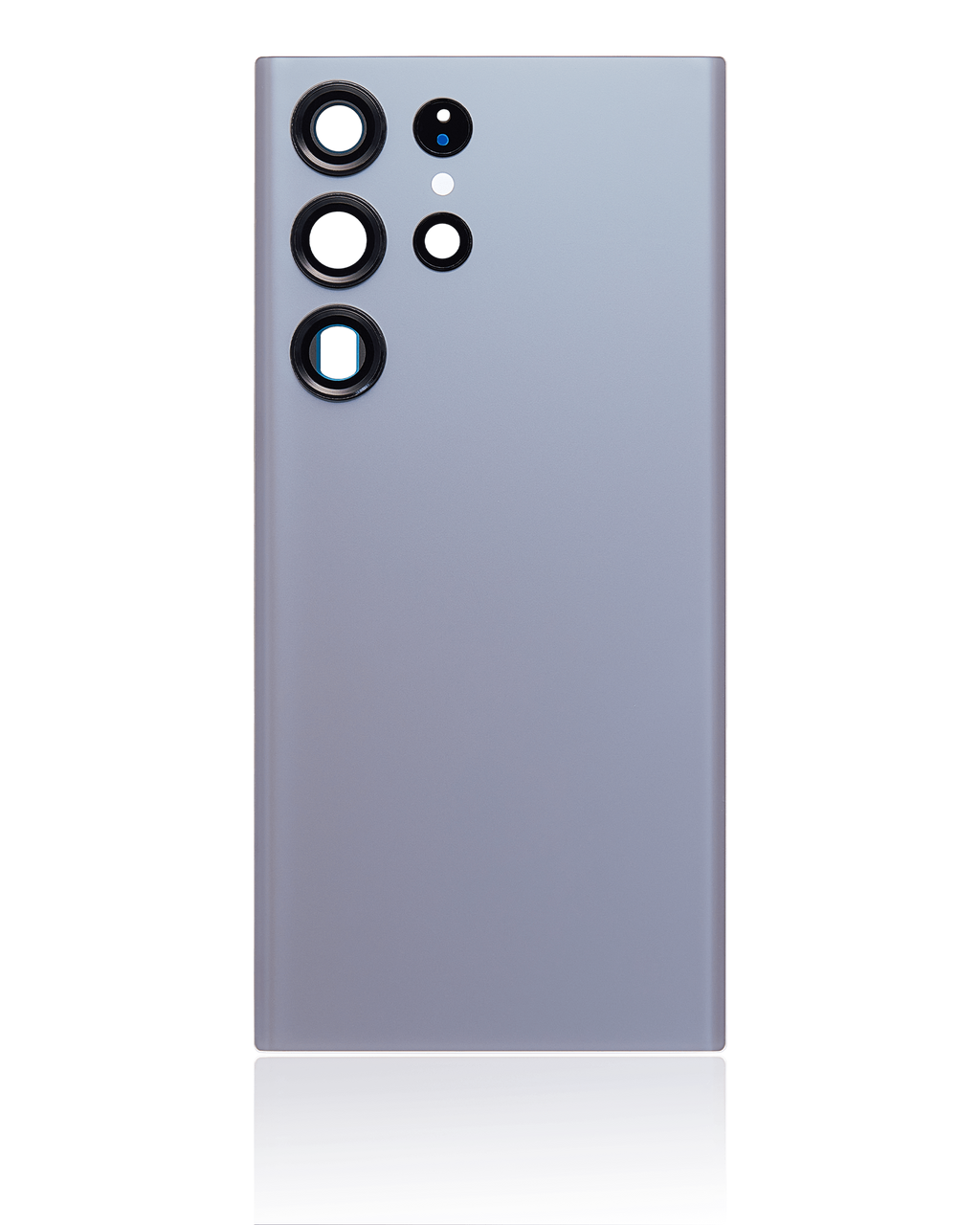 Tapa trasera de cristal con lente de cámara para Samsung Galaxy S23 Ultra 5G (sin logotipo) (Aftermarket Plus) (Gris Grafito)