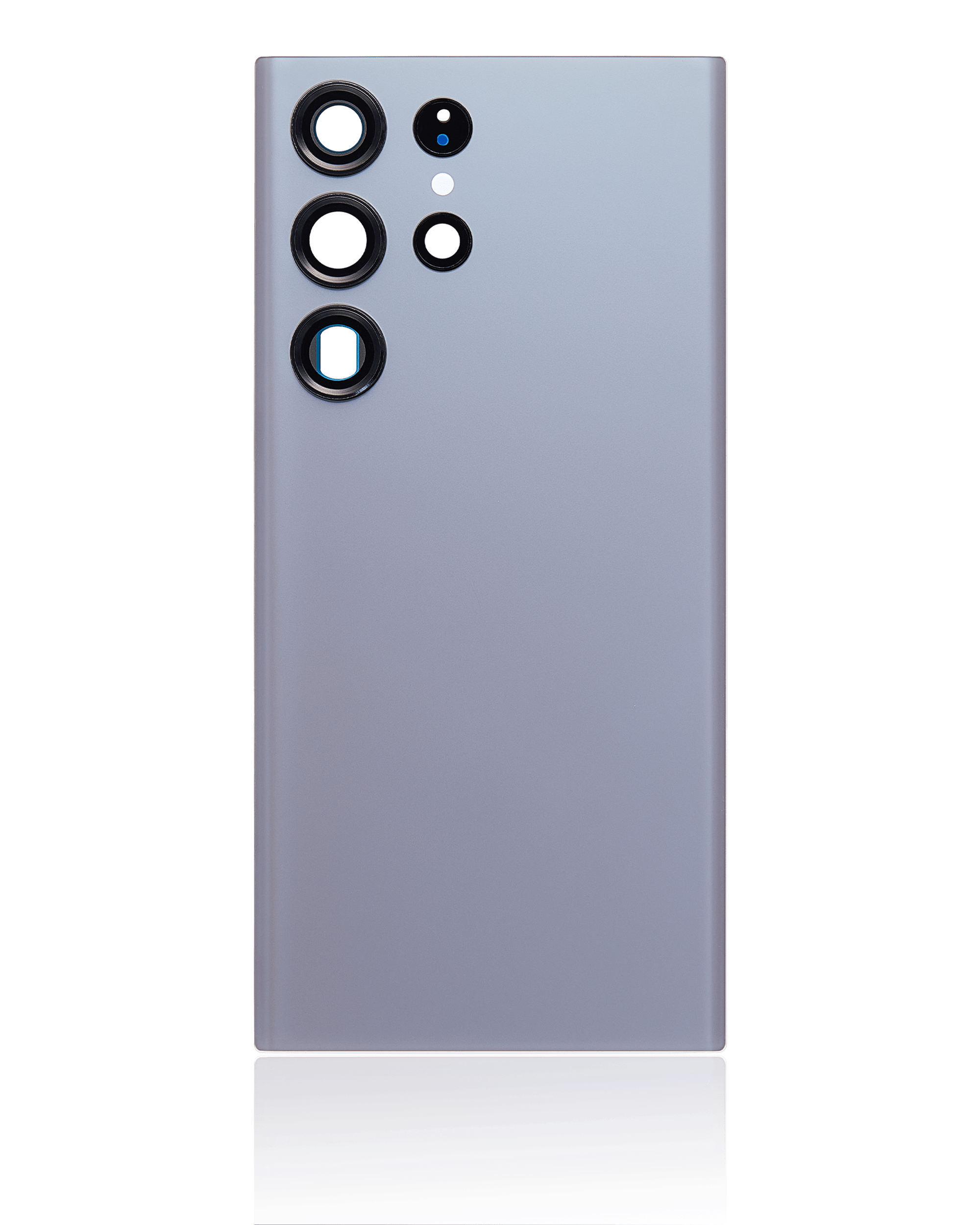 Tapa trasera de cristal con lente de cámara para Samsung Galaxy S23 Ultra 5G (sin logotipo) (Aftermarket Plus) (Gris Grafito)