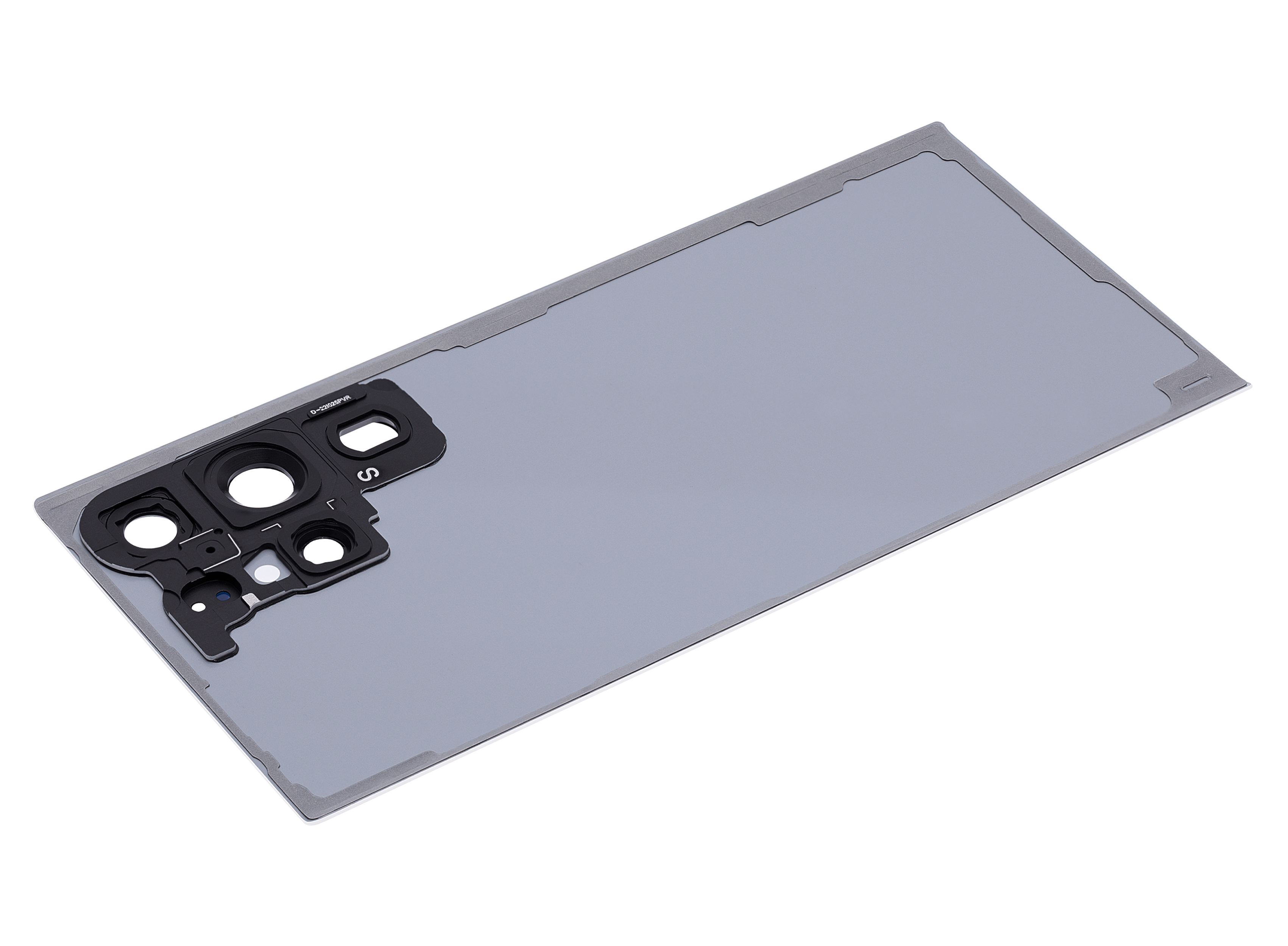 Tapa trasera de cristal con lente de cámara para Samsung Galaxy S23 Ultra 5G (sin logotipo) (Aftermarket Plus) (Blanco/Crema)