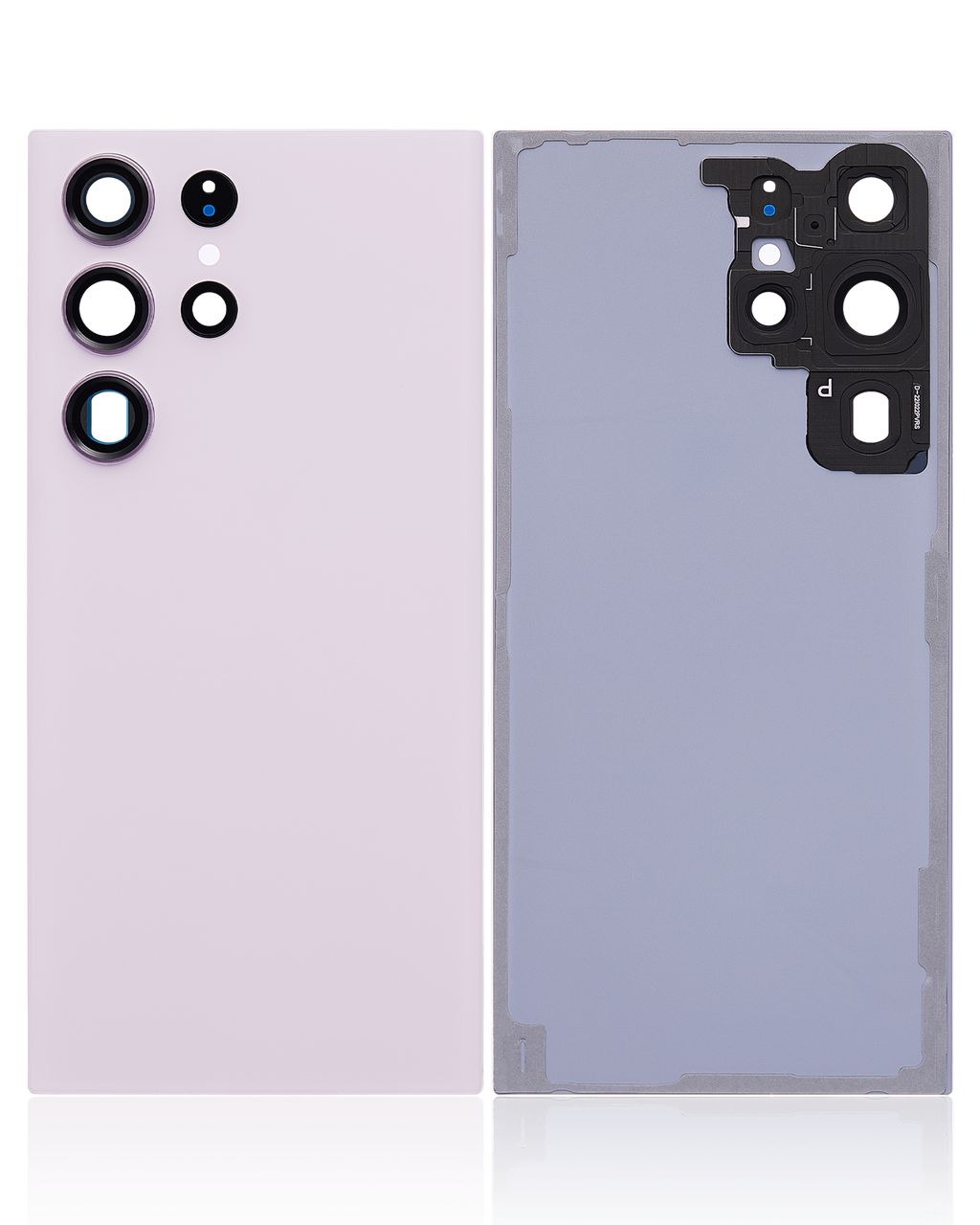 Tapa trasera de cristal con lente de cámara para Samsung Galaxy S23 Ultra 5G (sin logotipo) (Aftermarket Plus) (Lavanda)