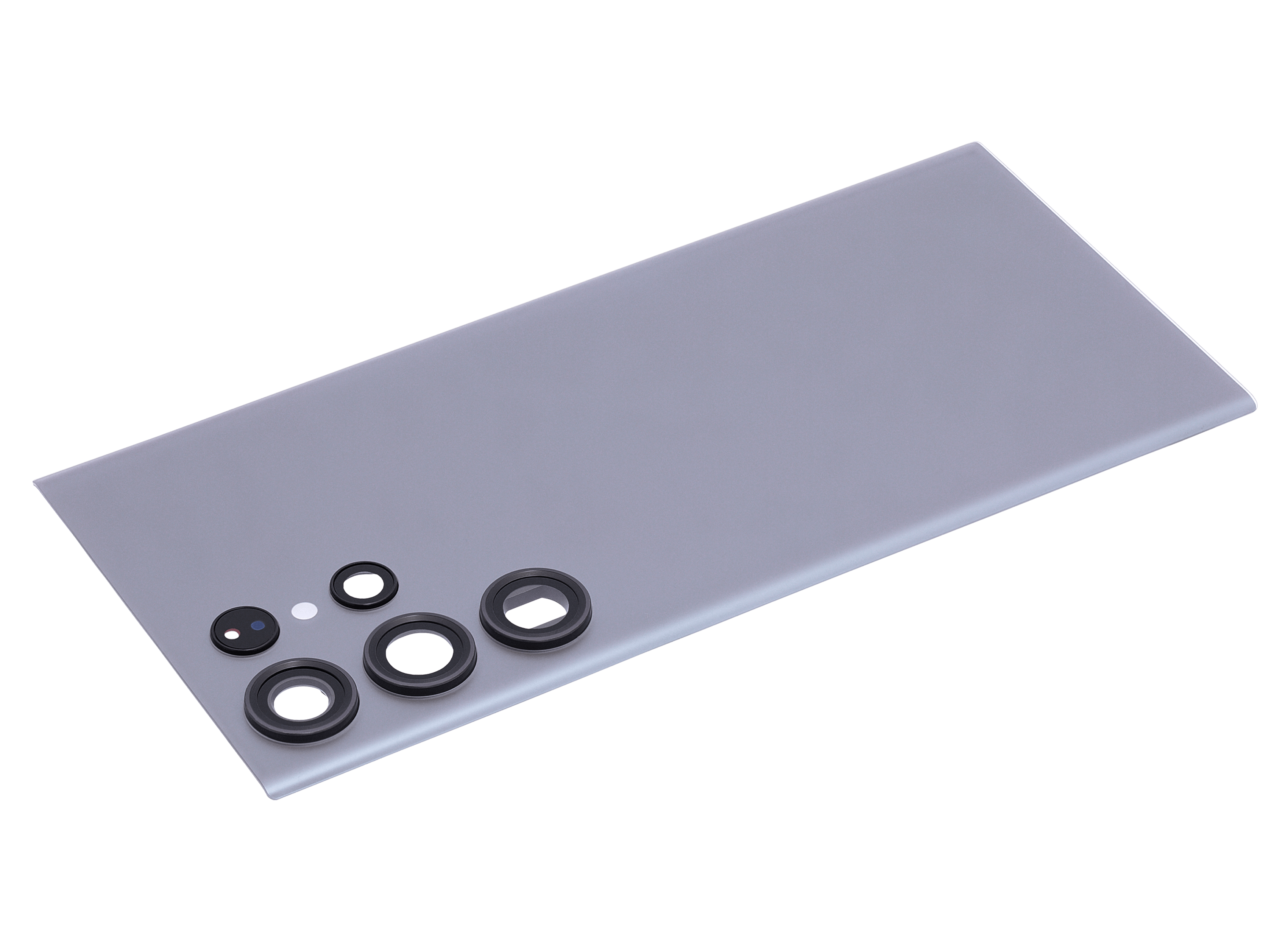 Tapa trasera de cristal con lente de cámara para Samsung Galaxy S23 Ultra 5G (sin logotipo) (Aftermarket Plus) (Gris Grafito)
