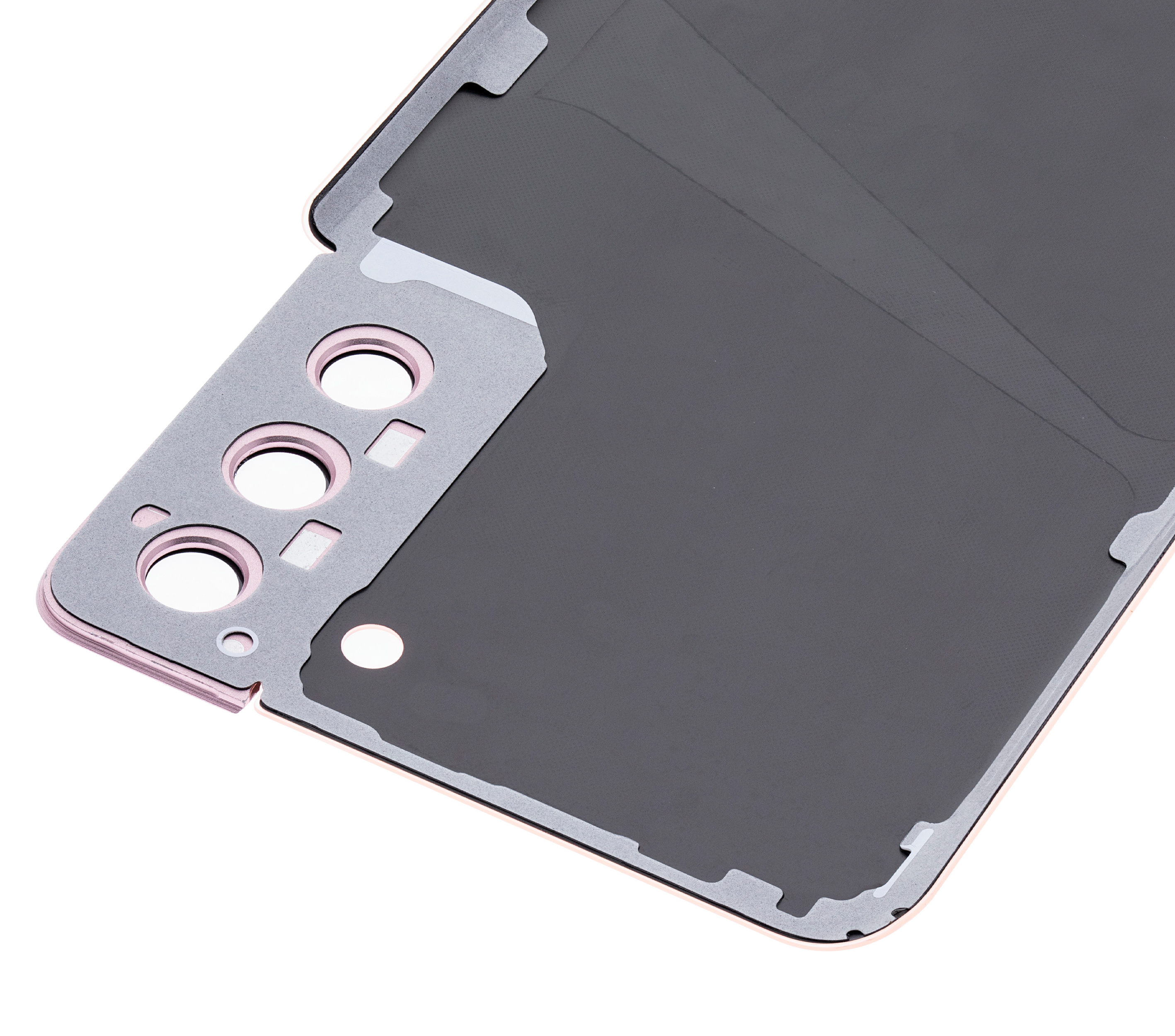 Tapa trasera de cristal con lente de cámara para Samsung Galaxy S21 Plus (sin logotipo) (Aftermarket Plus) (rosa)