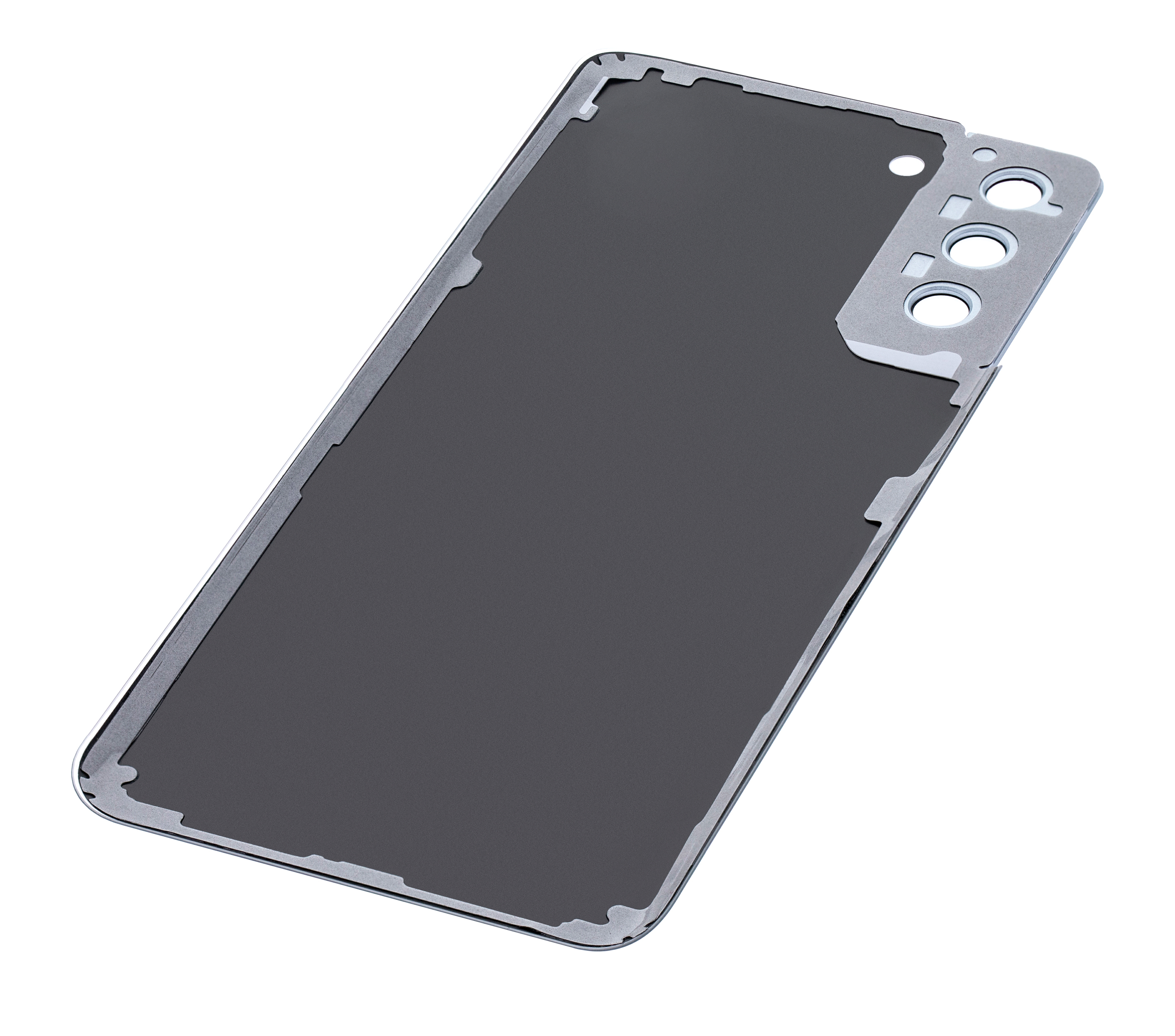 Tapa trasera de cristal con lente de cámara para Samsung Galaxy S21 Plus (sin logotipo) (Aftermarket Plus) (Plata)