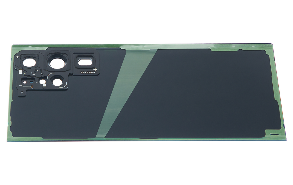Tapa trasera de cristal con lente de cámara para Samsung Galaxy S22 Ultra 5G (sin logotipo) (Aftermarket Plus) (verde)