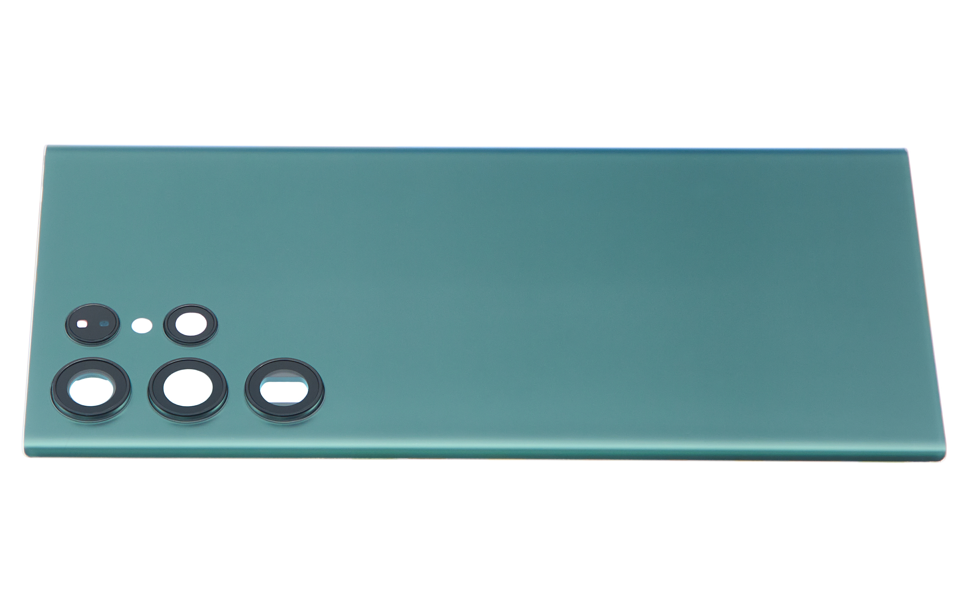 Tapa trasera de cristal con lente de cámara para Samsung Galaxy S22 Ultra 5G (sin logotipo) (Aftermarket Plus) (verde)