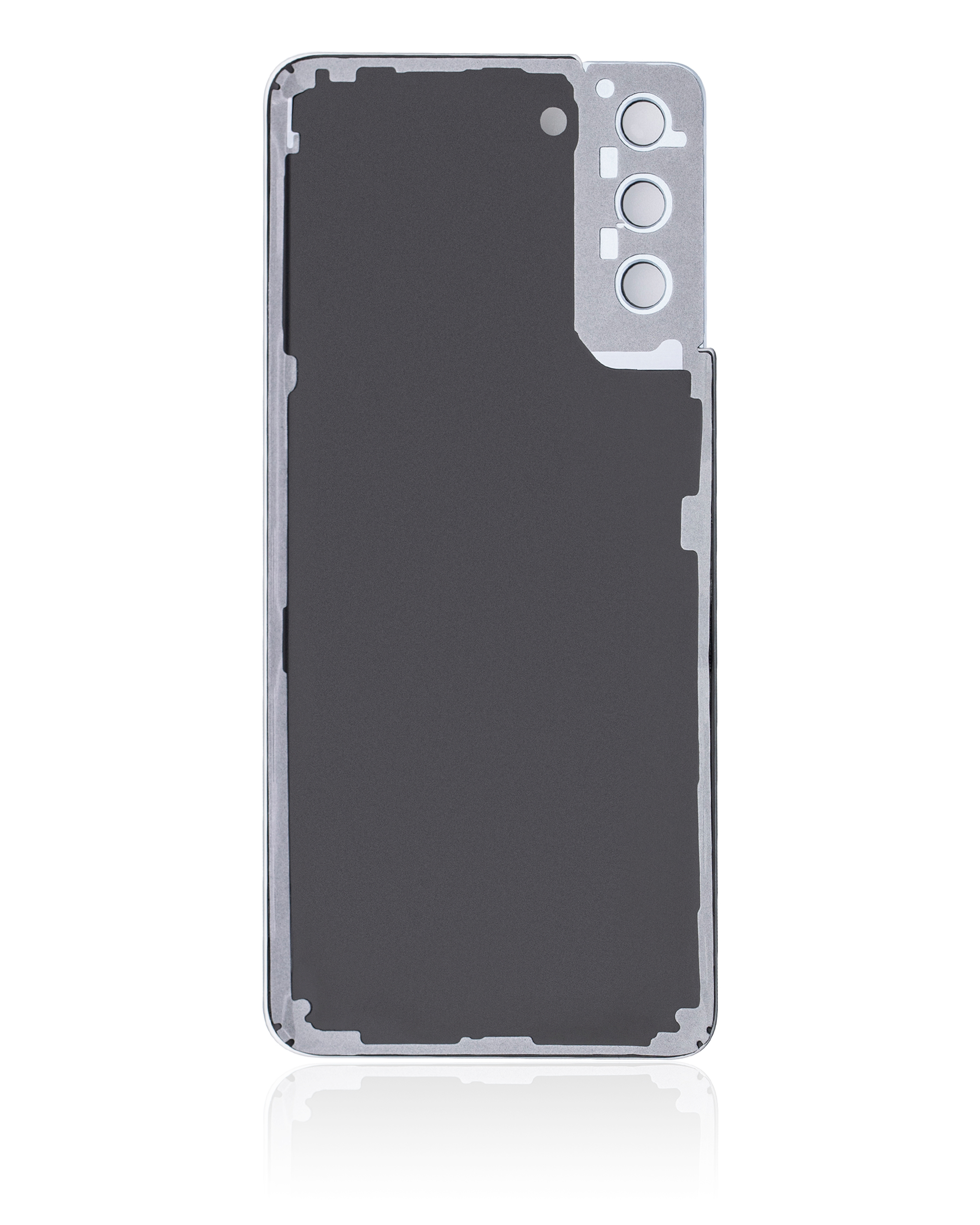 Tapa trasera de cristal con lente de cámara para Samsung Galaxy S21 Plus (sin logotipo) (Aftermarket Plus) (Plata)