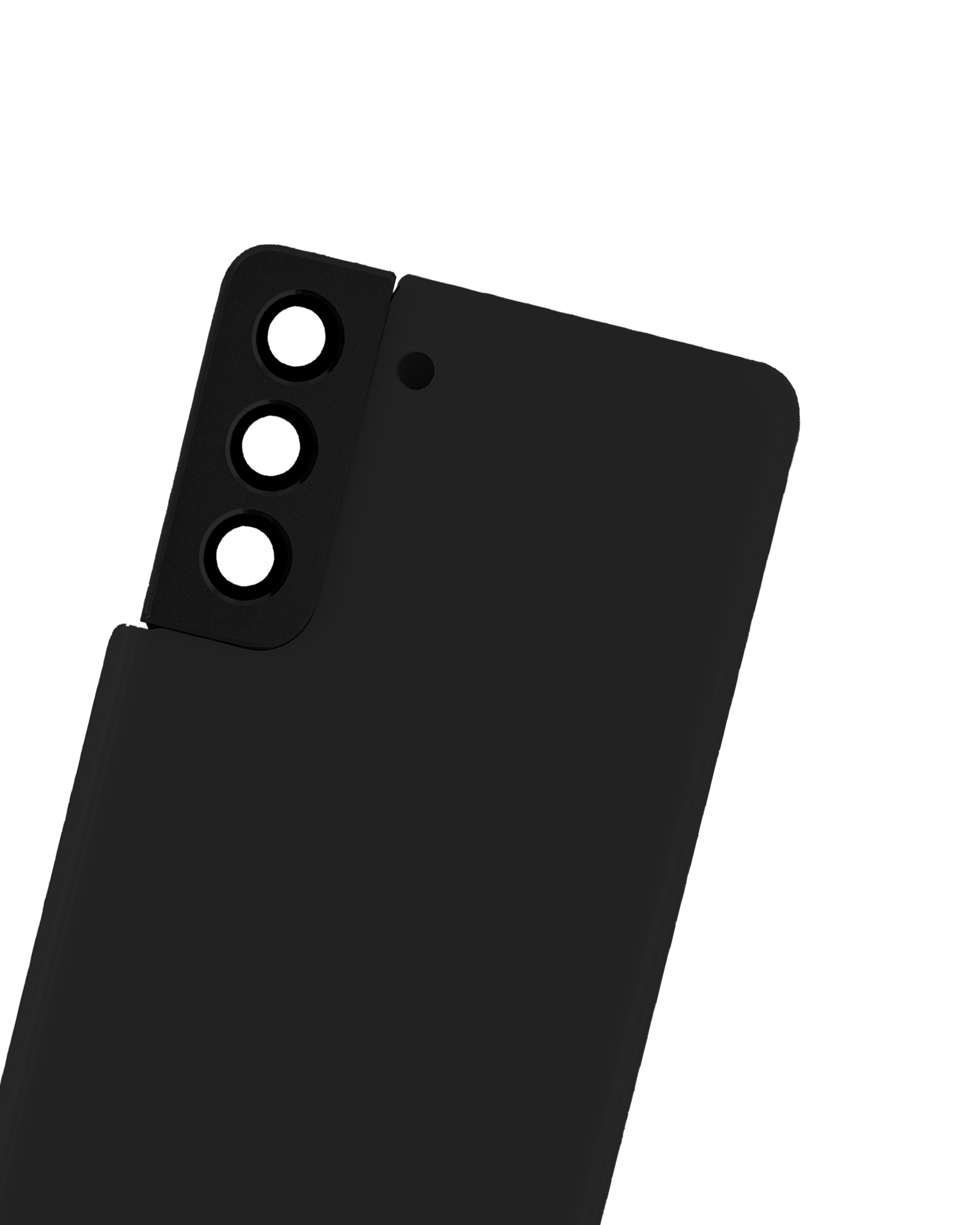 Tapa trasera de cristal con lente de cámara para Samsung Galaxy S21 Plus (sin logotipo) (Aftermarket Plus) (Negro)