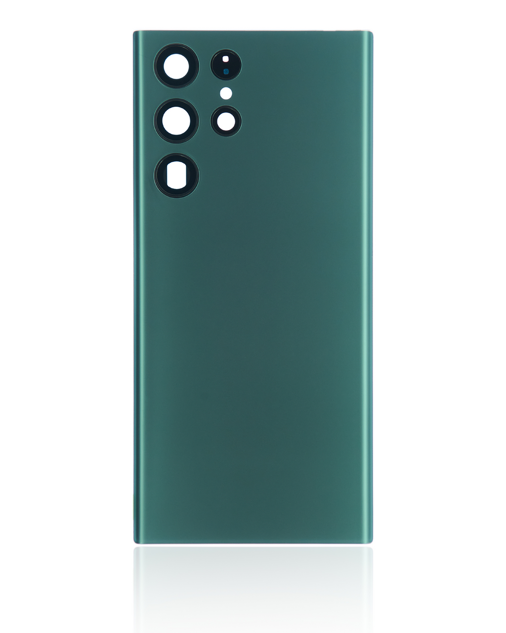 Tapa trasera de cristal con lente de cámara para Samsung Galaxy S22 Ultra 5G (sin logotipo) (Aftermarket Plus) (verde)