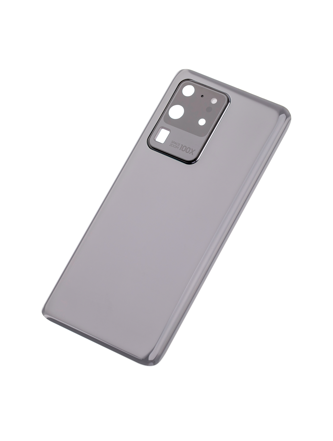 Tapa trasera de cristal con lente de cámara para Samsung Galaxy S20 Ultra 5G (sin logotipo) (Aftermarket Plus) (Gris)
