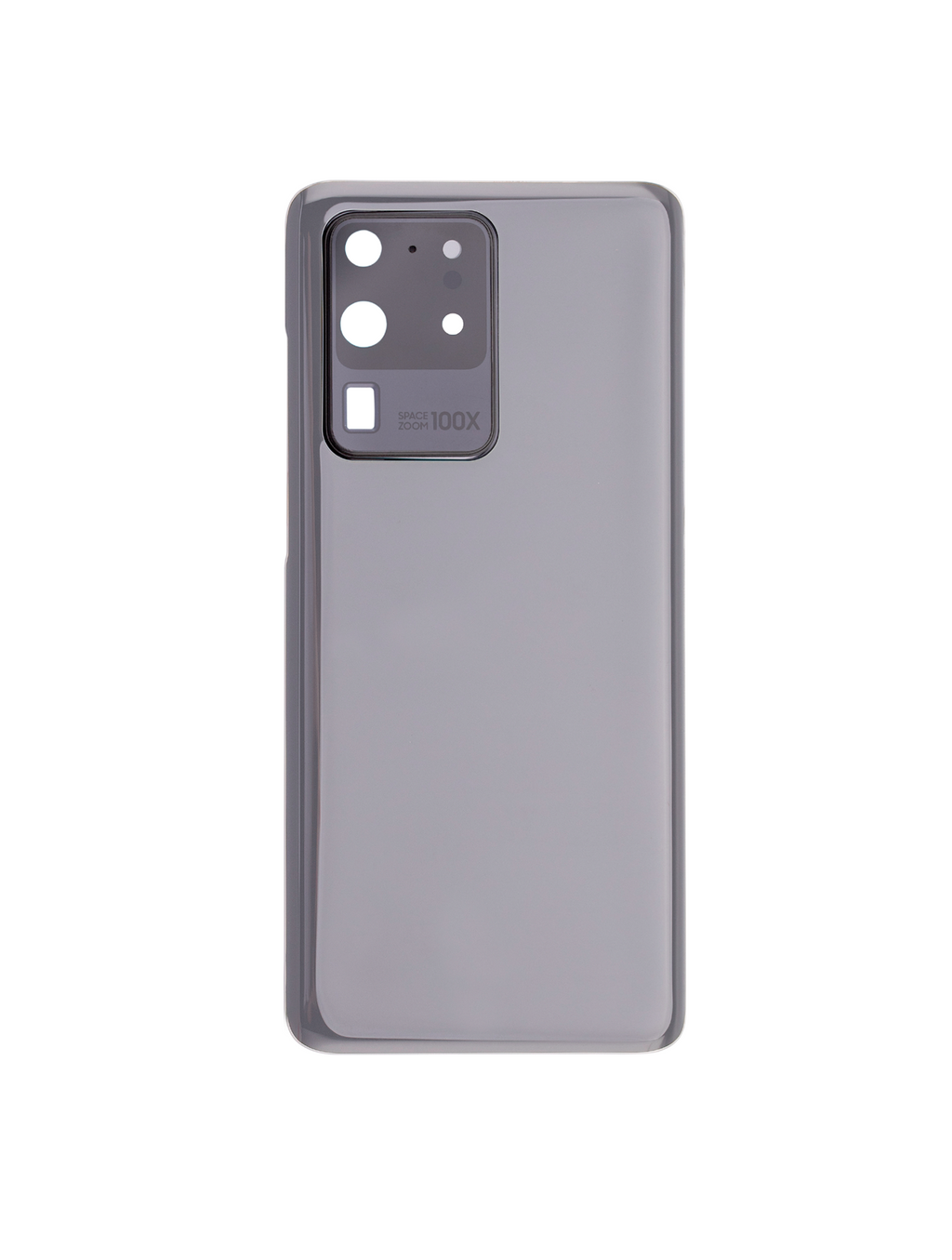 Tapa trasera de cristal con lente de cámara para Samsung Galaxy S20 Ultra 5G (sin logotipo) (Aftermarket Plus) (Gris)