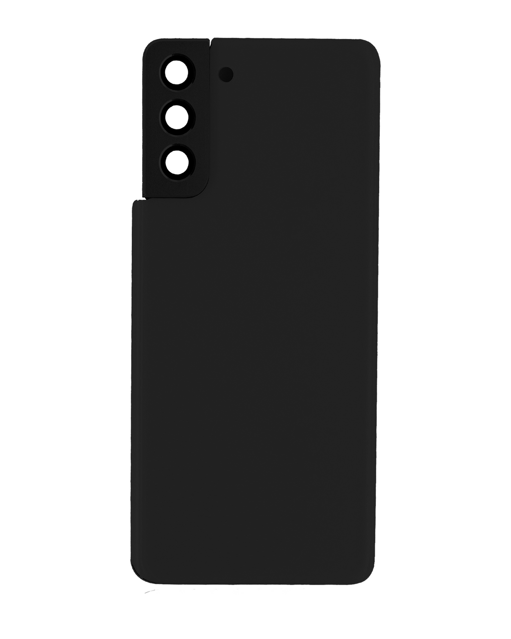 Tapa trasera de cristal con lente de cámara para Samsung Galaxy S21 Plus (sin logotipo) (Aftermarket Plus) (Negro)
