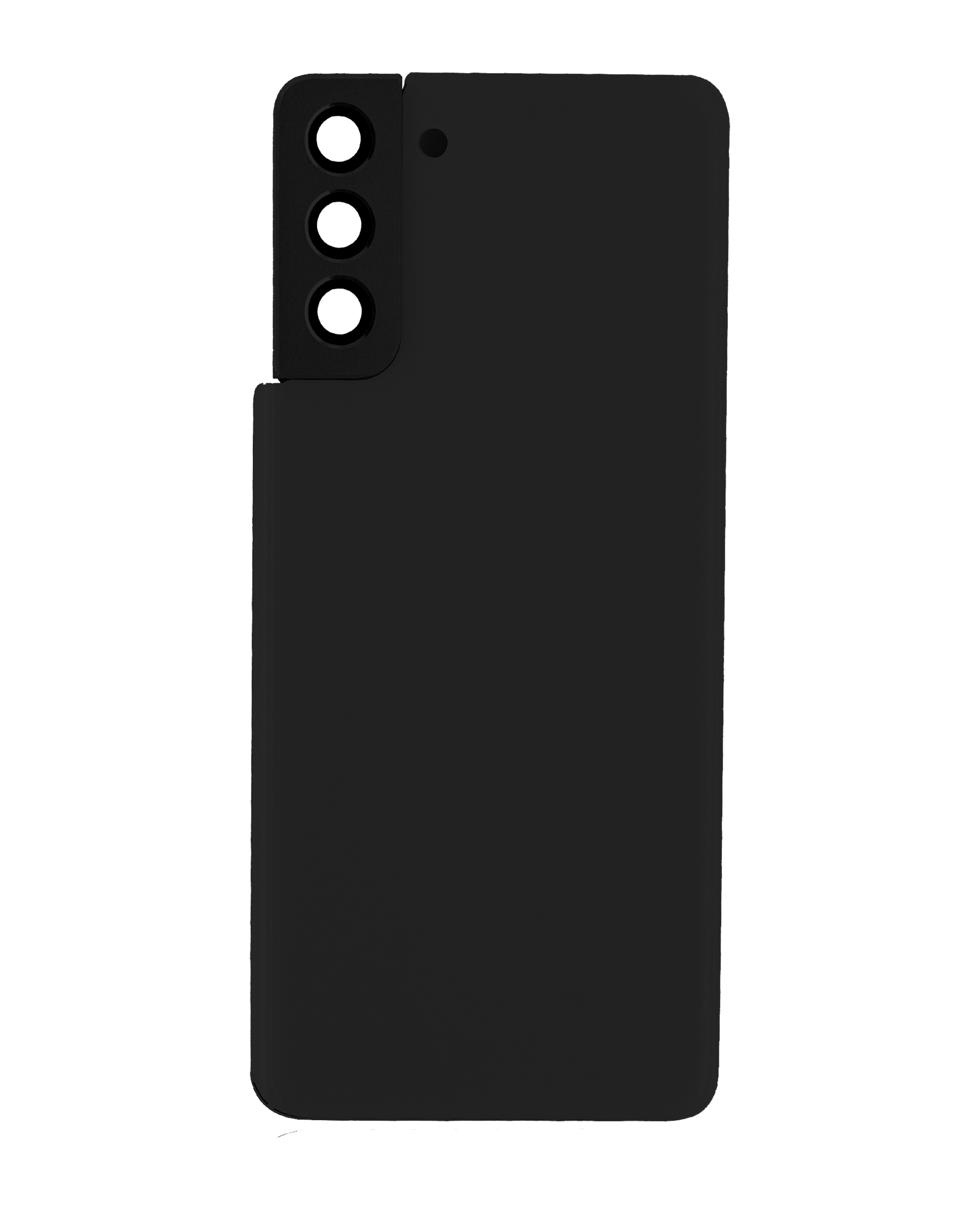 Tapa trasera de cristal con lente de cámara para Samsung Galaxy S21 Plus (sin logotipo) (Aftermarket Plus) (Negro)