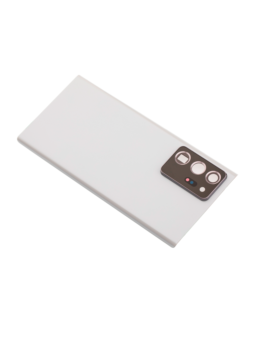 Tapa trasera de cristal con lente de cámara para Samsung Galaxy Note 20 Ultra (sin logotipo) (Aftermarket Plus) (Blanco)